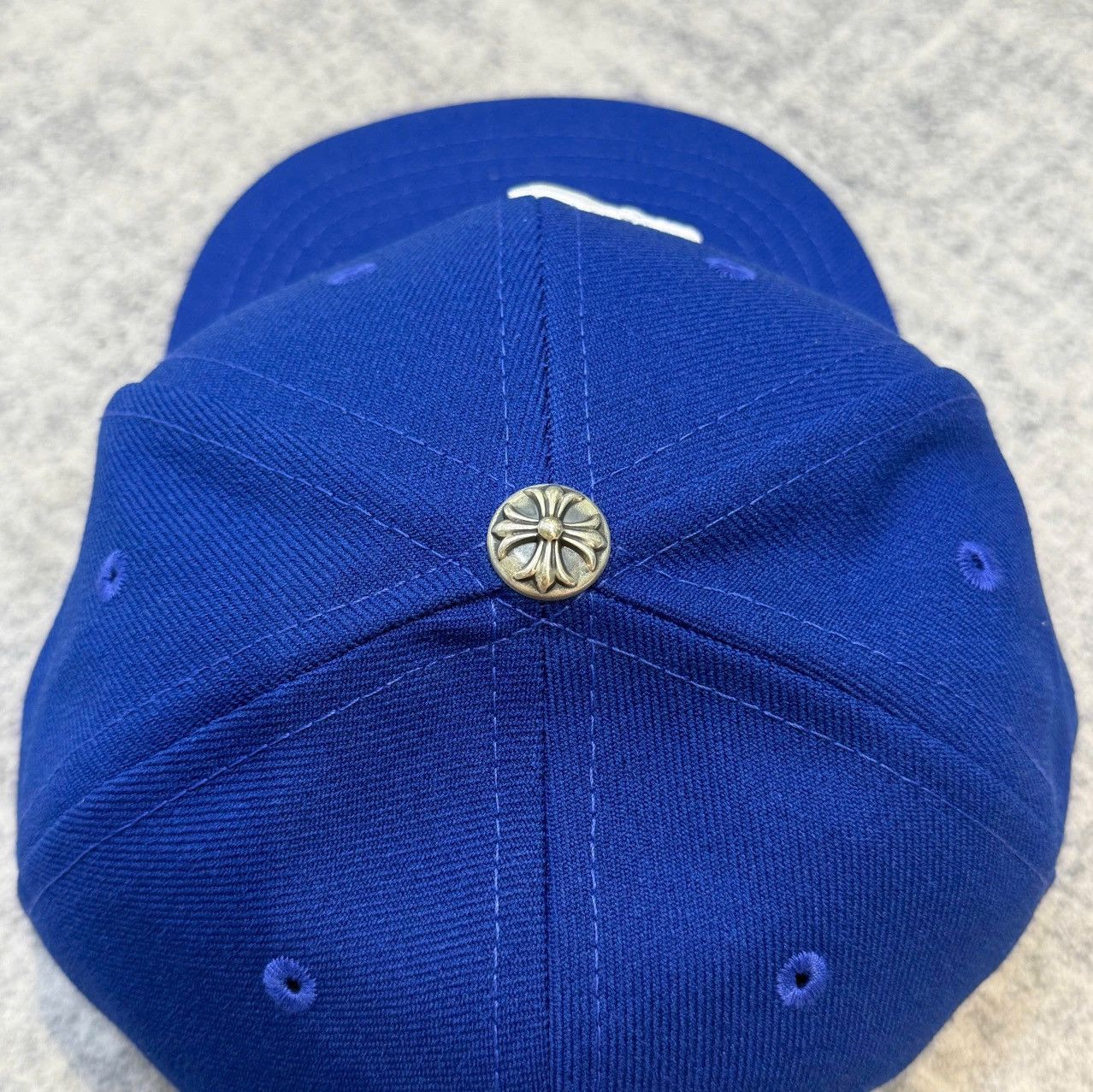 Chrome Hearts Chrome Hearts 6 Panel On Field CH White Baseball Cap Blue Size ONE SIZE - 4 Thumbnail