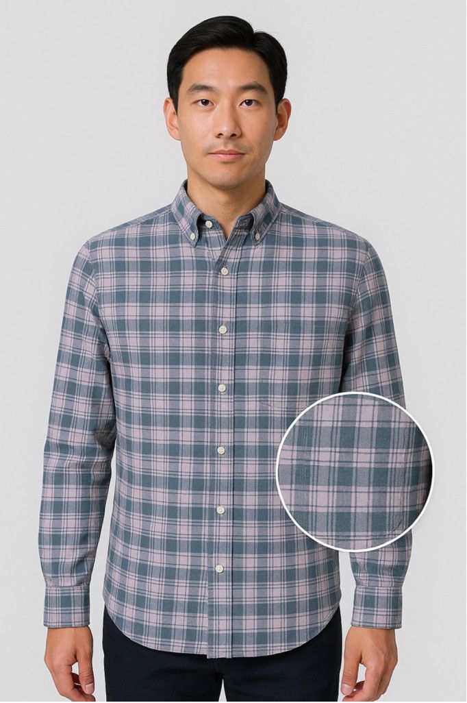 Izod IZOD Blue & Pink Plaid Long Sleeve Shirt – Size Small Size US S / EU 44-46 / 1 - 1 Thumbnail