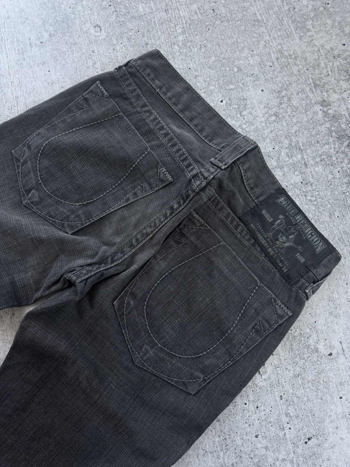 True Religion True Religion Vintage Y2K Denim Jeans Dark Gray Rare Size 32 Size US 32 / EU 48 - 10 Thumbnail