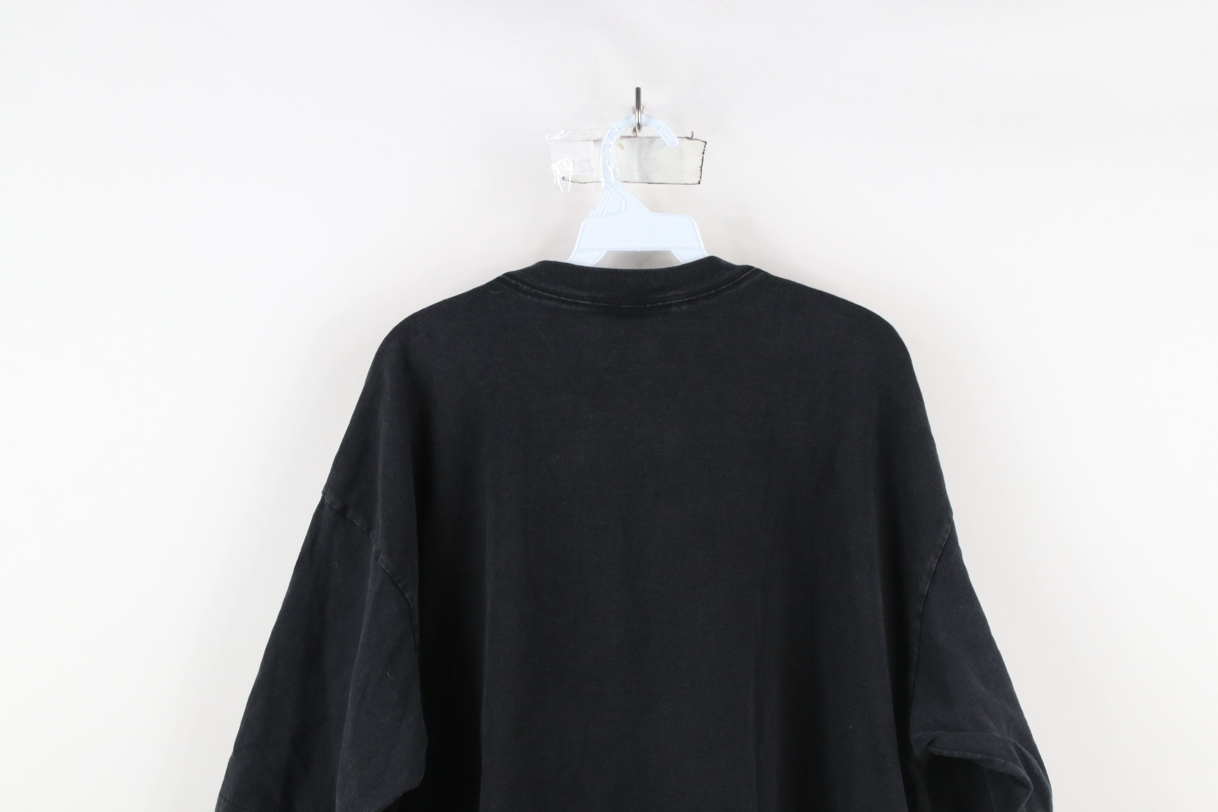 Vintage Vintage 90s Streetwear Heavyweight T-Shirt Black Cotton Size US XXL / EU 58 / 5 - 13 Thumbnail