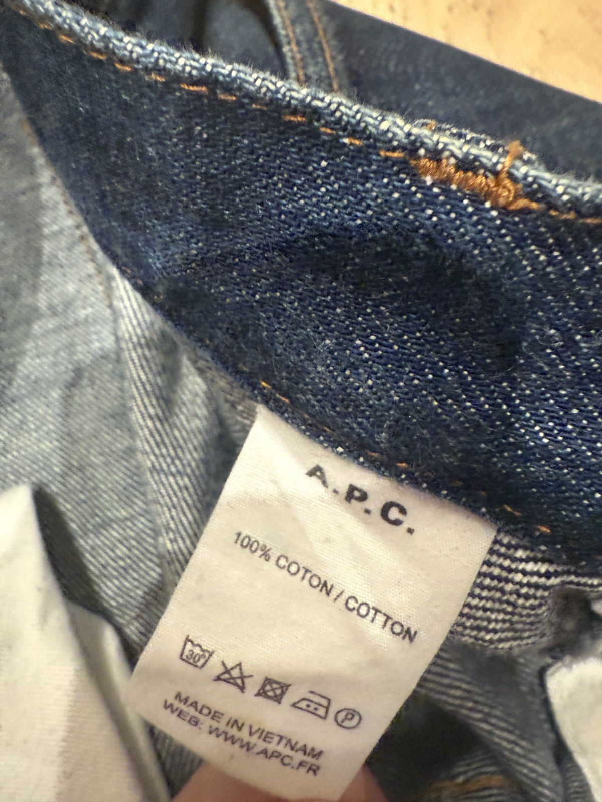 A.P.C. Warn In Blue APC Jeans Size US 31 - 3 Thumbnail