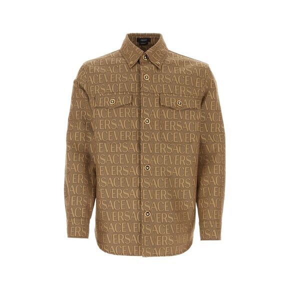 Versace VERSACE Versace Jacquard Allover Over Beige Size US L / EU 52-54 / 3 - 1 Thumbnail