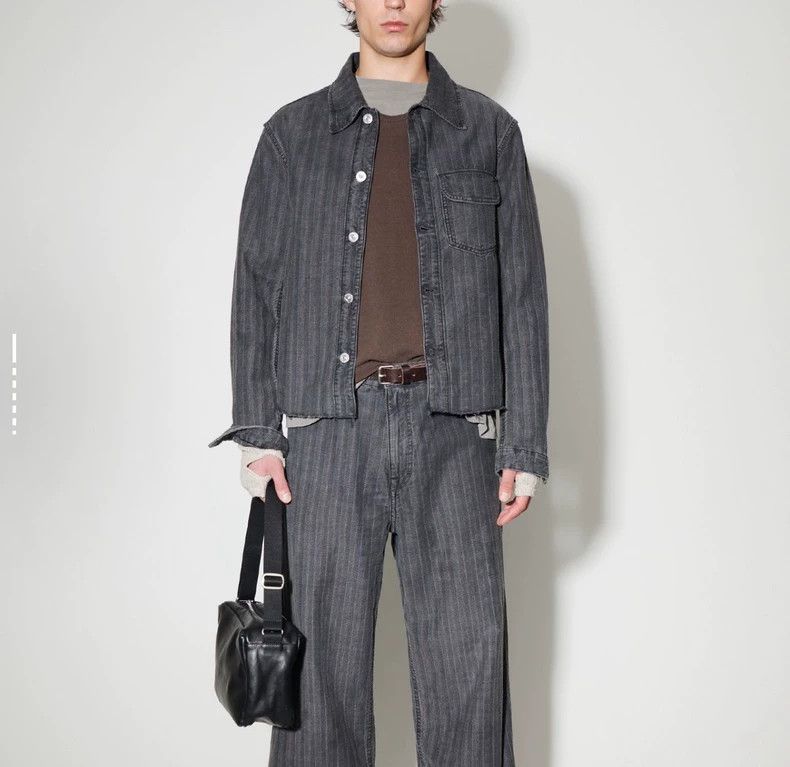 Our Legacy Our Legacy size48 Water-washed striped denim jacket Size US M / EU 48-50 / 2 - 5 Thumbnail
