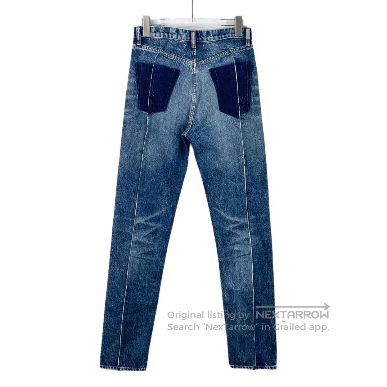Maison Margiela Maison Margiela Blue Washed Cotton Casual Denim Long Pants Size US 40 / EU 56 - 2 Thumbnail