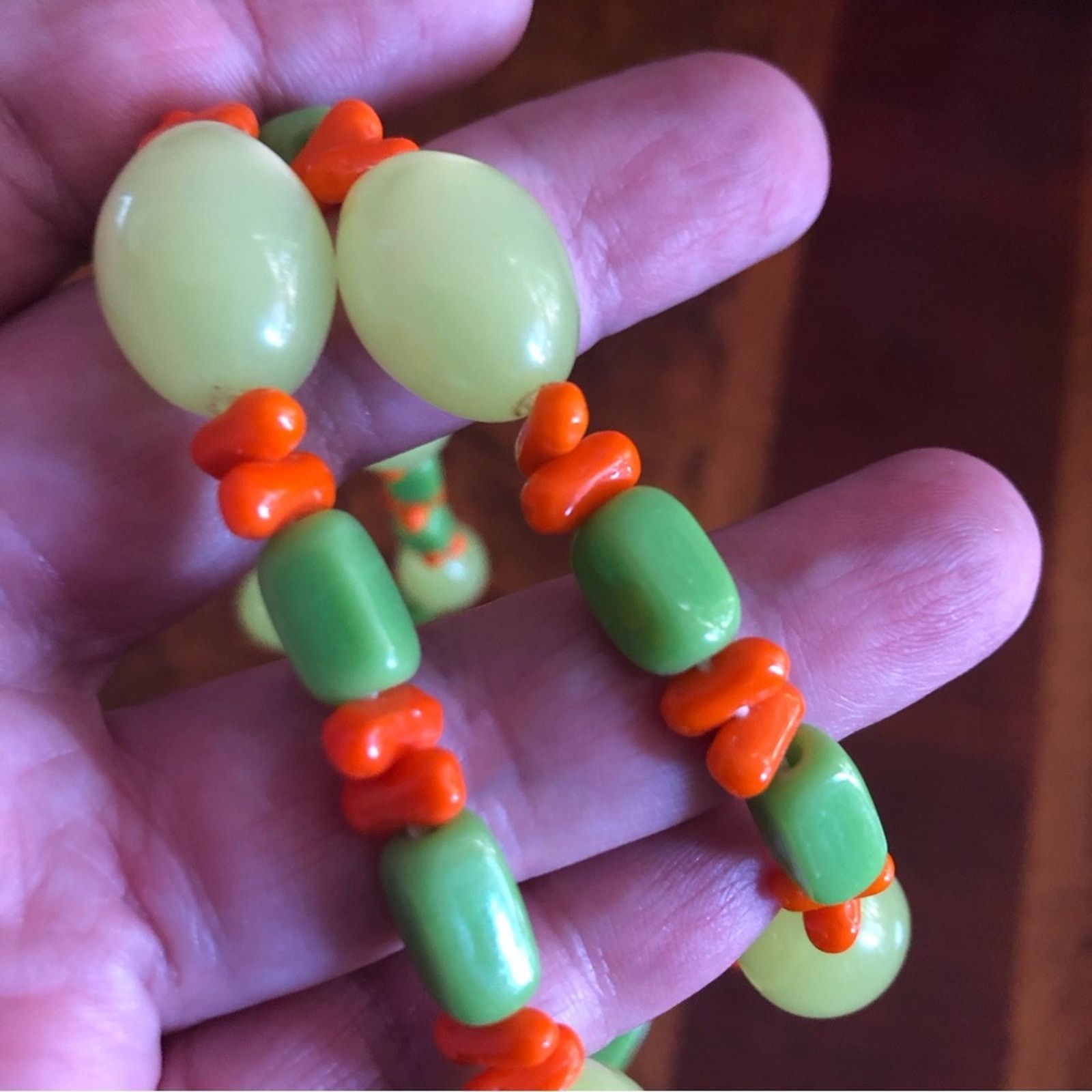 Vintage Vintage 60s-70s bright acrylic bead necklace Size ONE SIZE - 2 Thumbnail