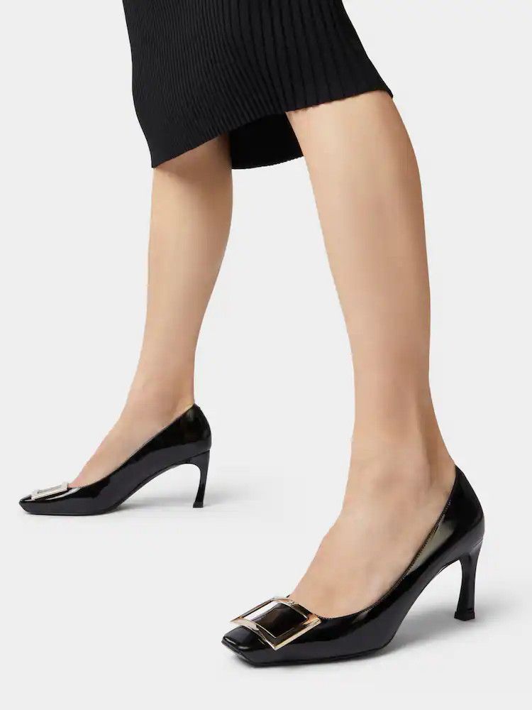Roger Vivier o1s22i1n0824 Belle Trompette 70 Pumps in Black Size US 9 / IT 39 - 2 Thumbnail
