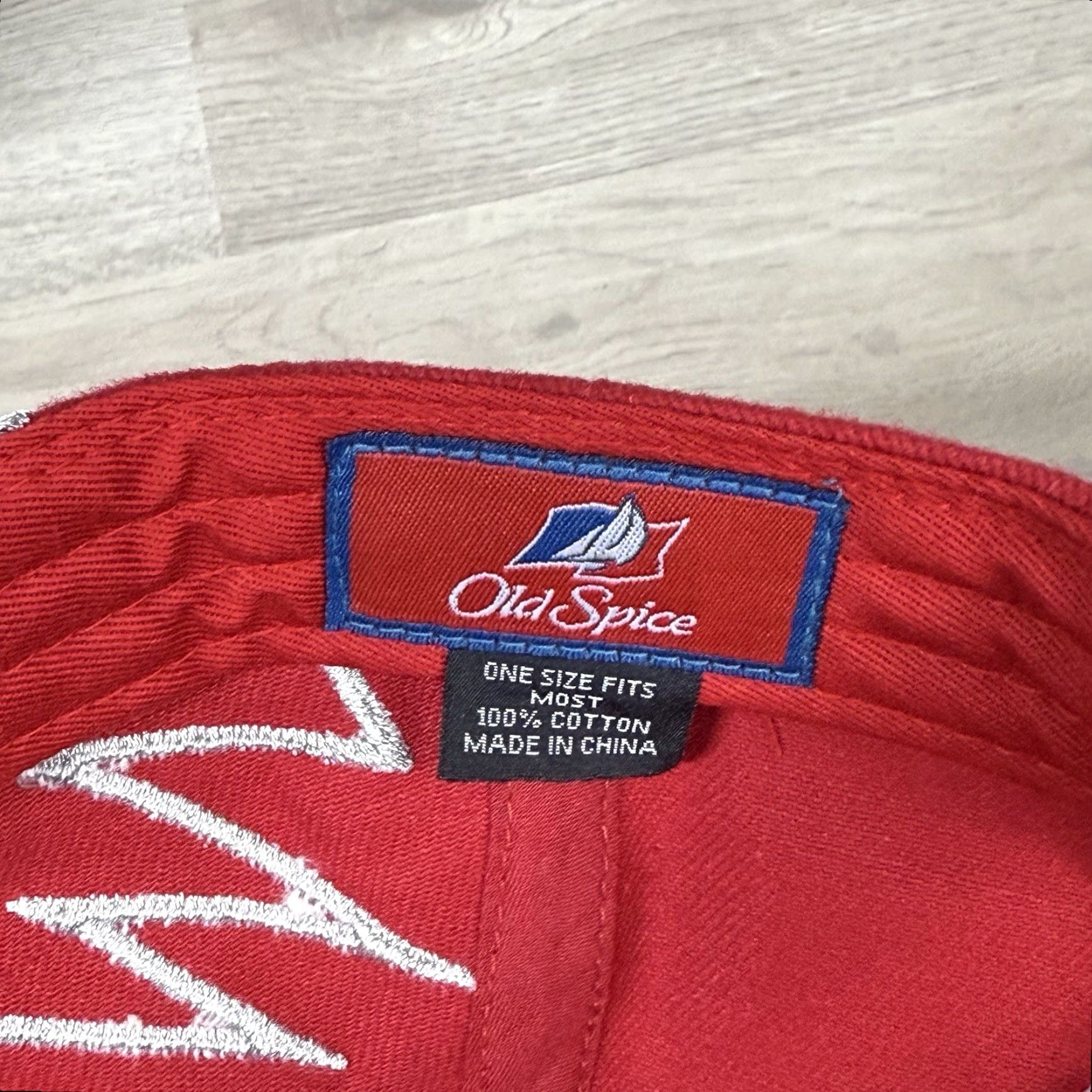 Vintage Old Spice Cap Unisex-Adult Talladega Nights Cal Naughton Jr Baseball Cap Adjustable One-Size Red Size ONE SIZE - 6 Thumbnail