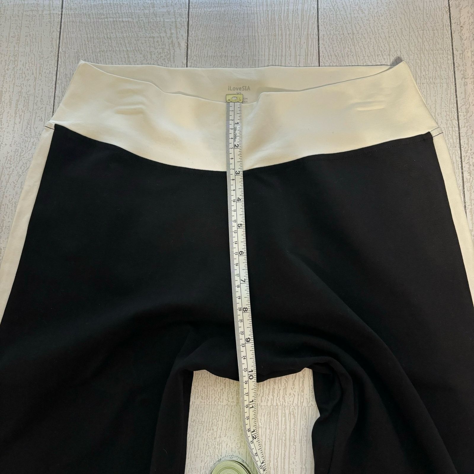 Other iLoveSia Black White Leggings XL NWT Size 28" / US 6 / IT 42 - 6 Thumbnail