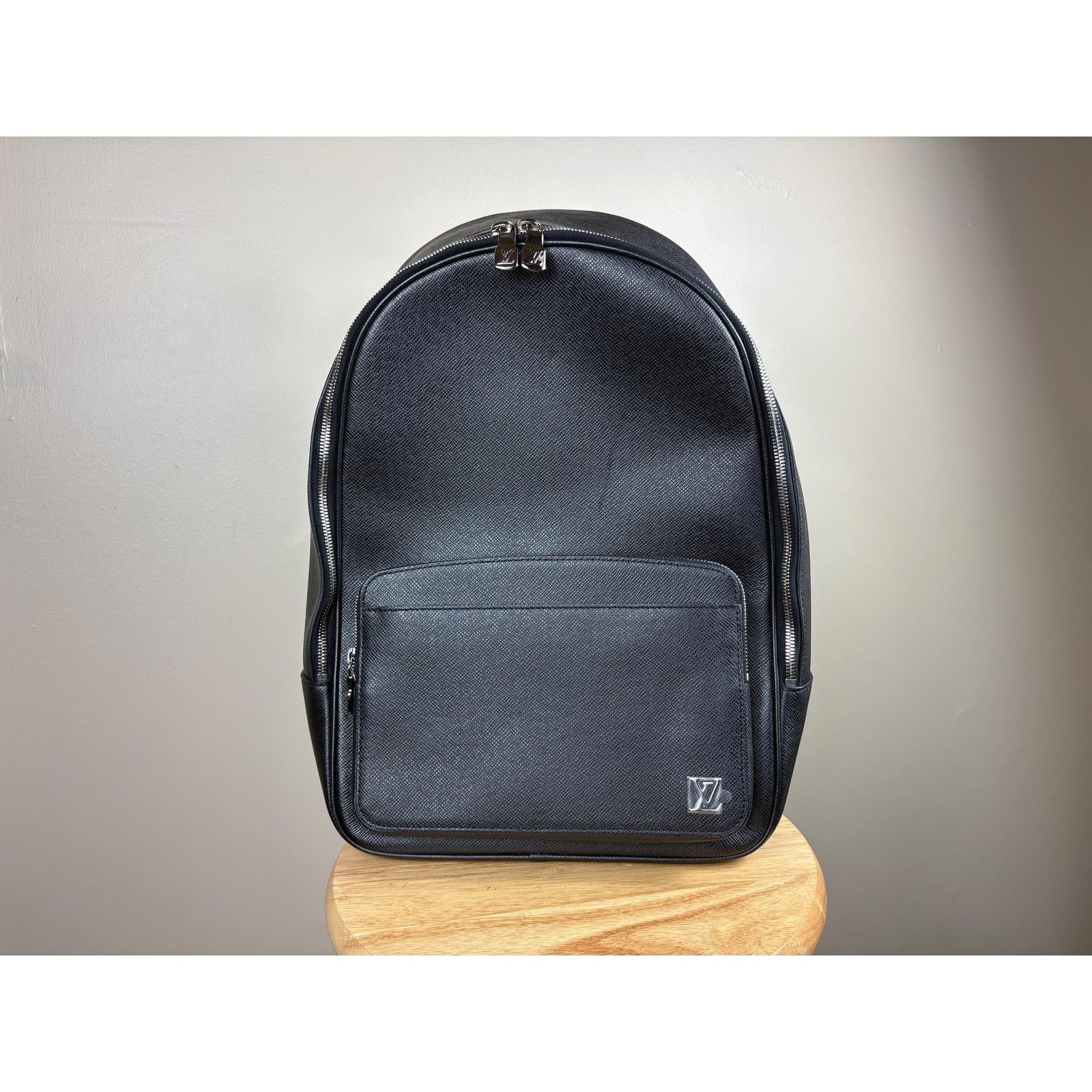 Louis Vuitton Authentic Louis Vuitton Taiga Leather Alex Black Backpack Size ONE SIZE - 1 Thumbnail