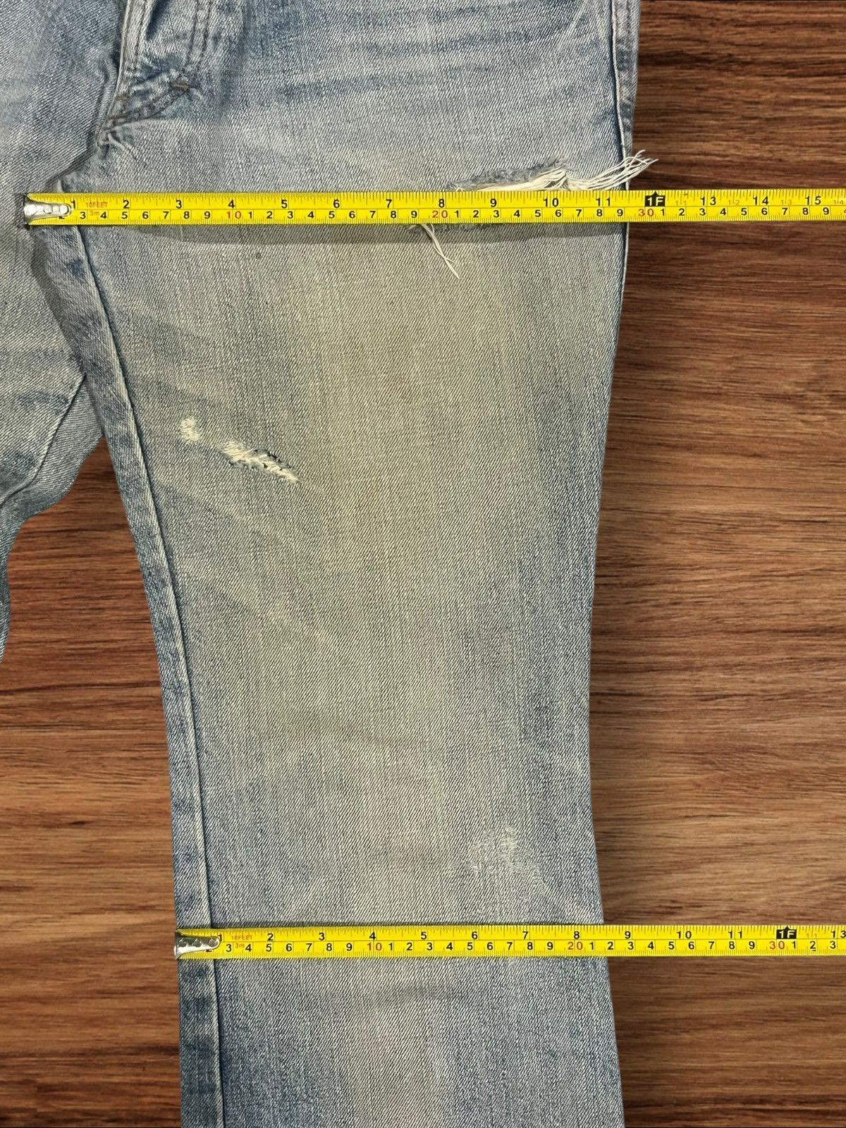 5351 POUR LES HOMMES ⚡️Flare⚡️5351 Pour Les Hommes Distressed Clawmark Flare Jeans Size US 34 / EU 50 - 23 Thumbnail