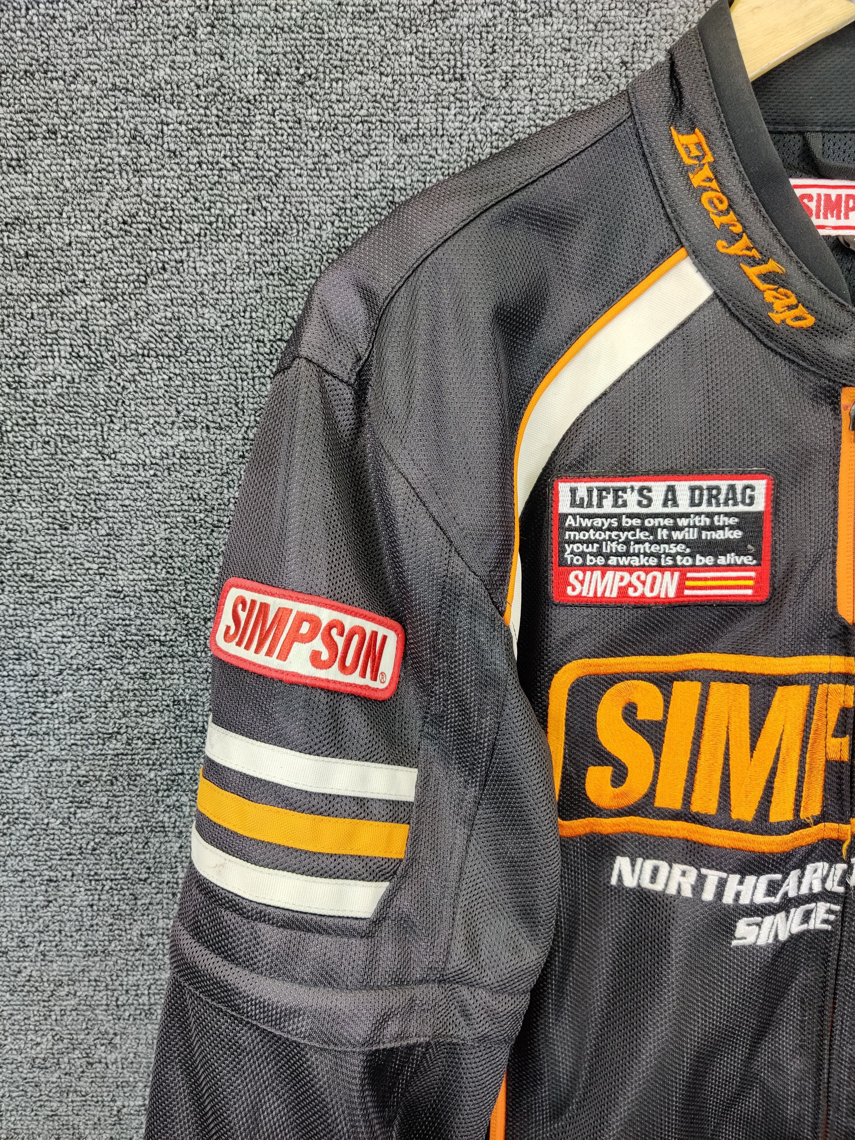 Vintage Vintage Simpson Racing Motorcycle Biker Jacket Size US L / EU 52-54 / 3 - 6 Thumbnail