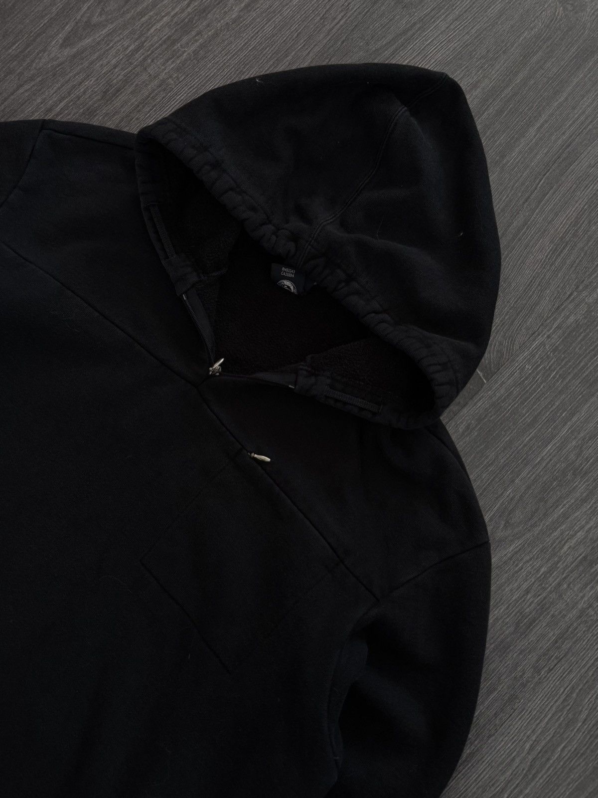 Diesel 90s Vintage Diesel Black Hoodie Size US XL / EU 56 / 4 - 4 Thumbnail