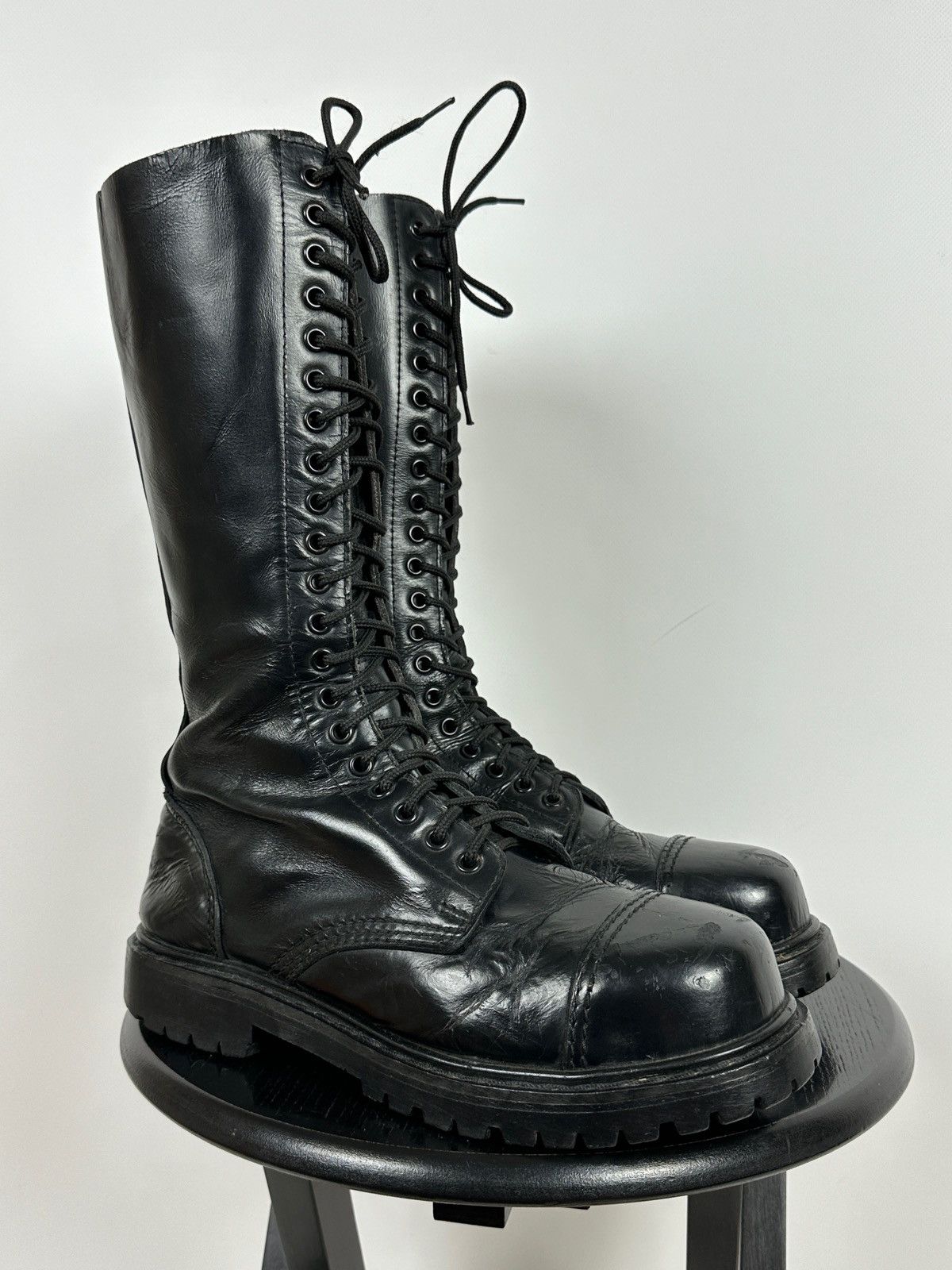 Vintage Undercover High Leather Steel Toe England Boots