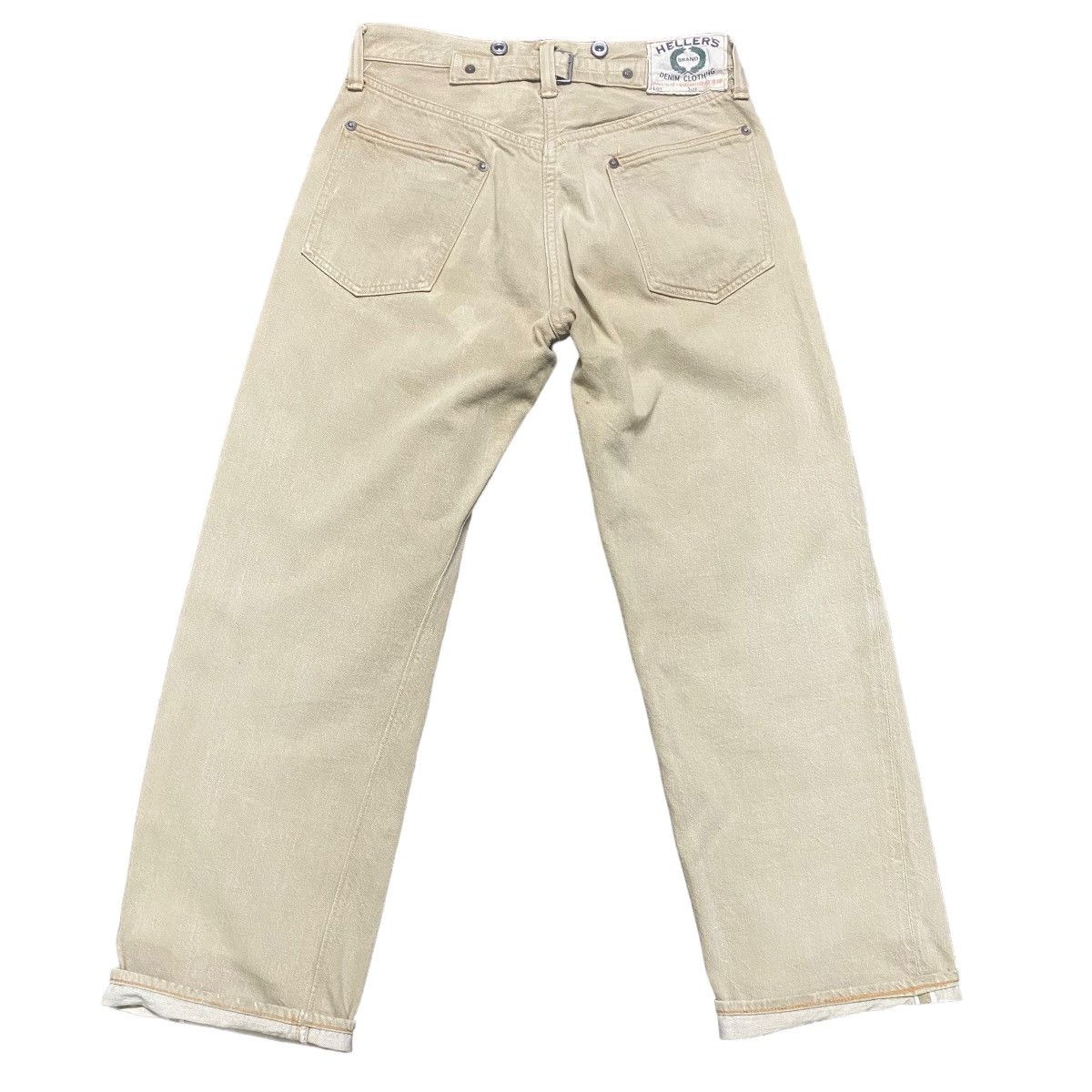 Heller's Cafe × Warehouse Vintage Heller's Cafe Denim Selvedge Jeans buckle Size US 28 / EU 44 - 9 Thumbnail