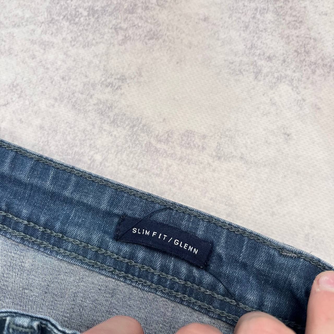 Armani × Vintage Armani Jeans Vintage Denim Pants Flared Mini Logo Y2k Style Size US 33 - 4 Thumbnail