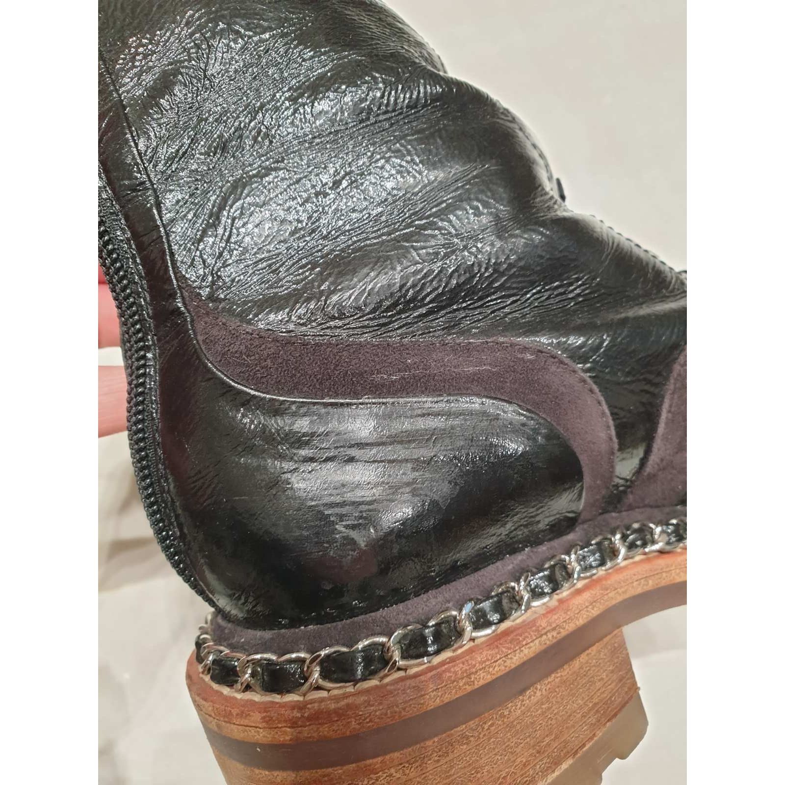 Chanel Chanel Paris-Salzburg Brown Suede Over-the-Knee Boots Sz.36 Size US 5 / IT 35 - 10 Thumbnail