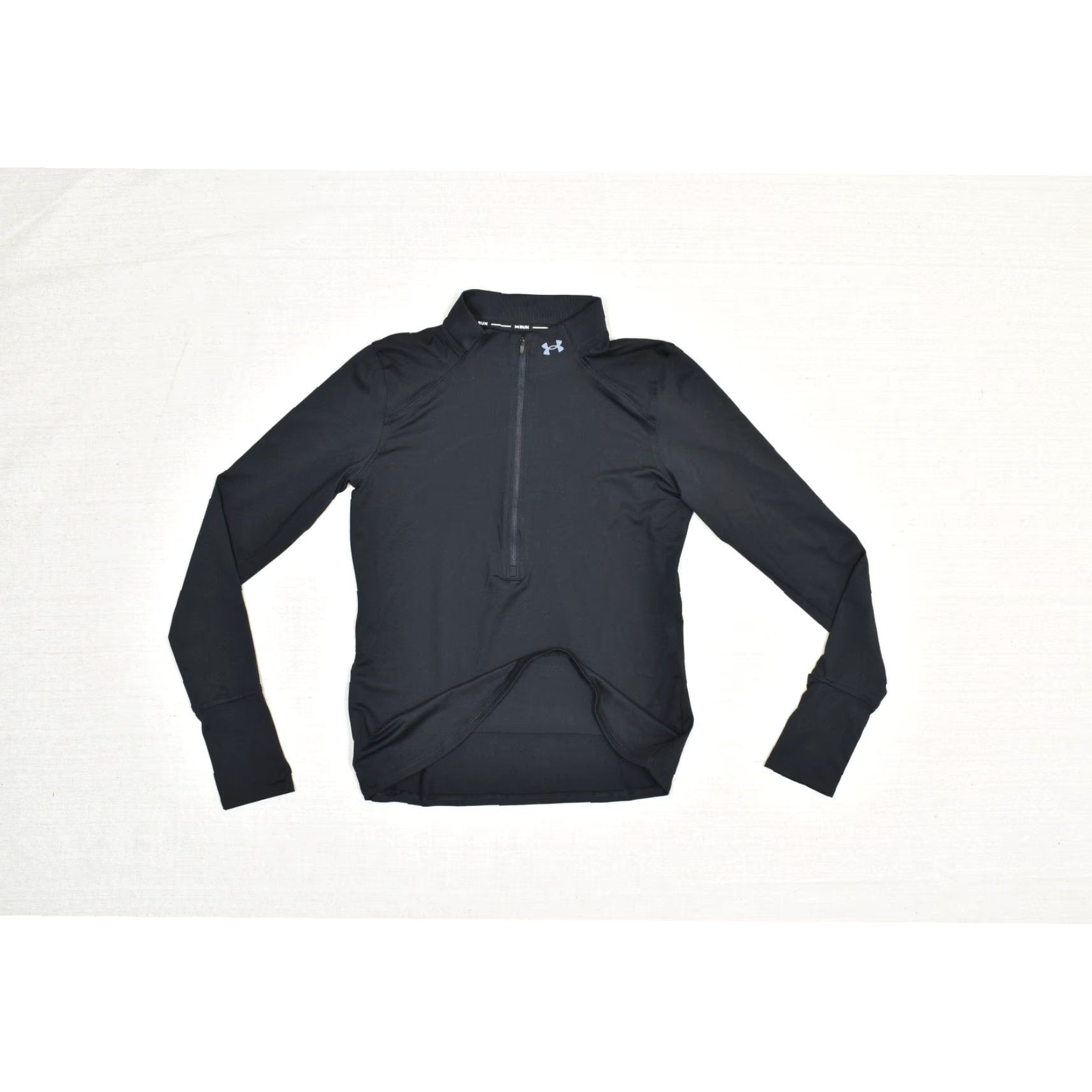 Under Armour Under Armour RUN Women's Black Athletic Fitted 1/4 Zip Pullover S Black Athletic Pullover Womens Size S / US 4 / IT 40 - 3 Thumbnail