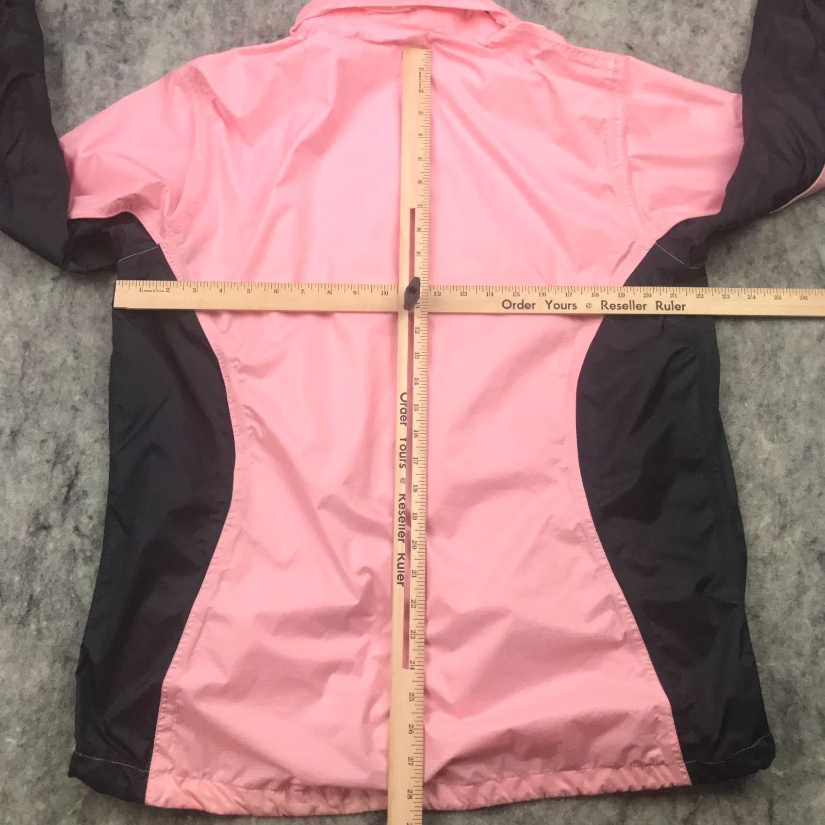 CO The Weather Co. Womens Jacket Large Pink Packable Hood Zip Up Windbreaker Size L / US 10 / IT 46 - 7 Thumbnail