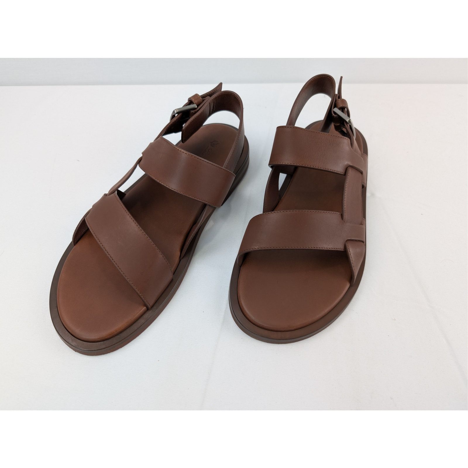 Loro Piana o1rshd1 Slide Sandal Walk Kudu in Aestival Brown Size US 12 / EU 45 - 9 Thumbnail