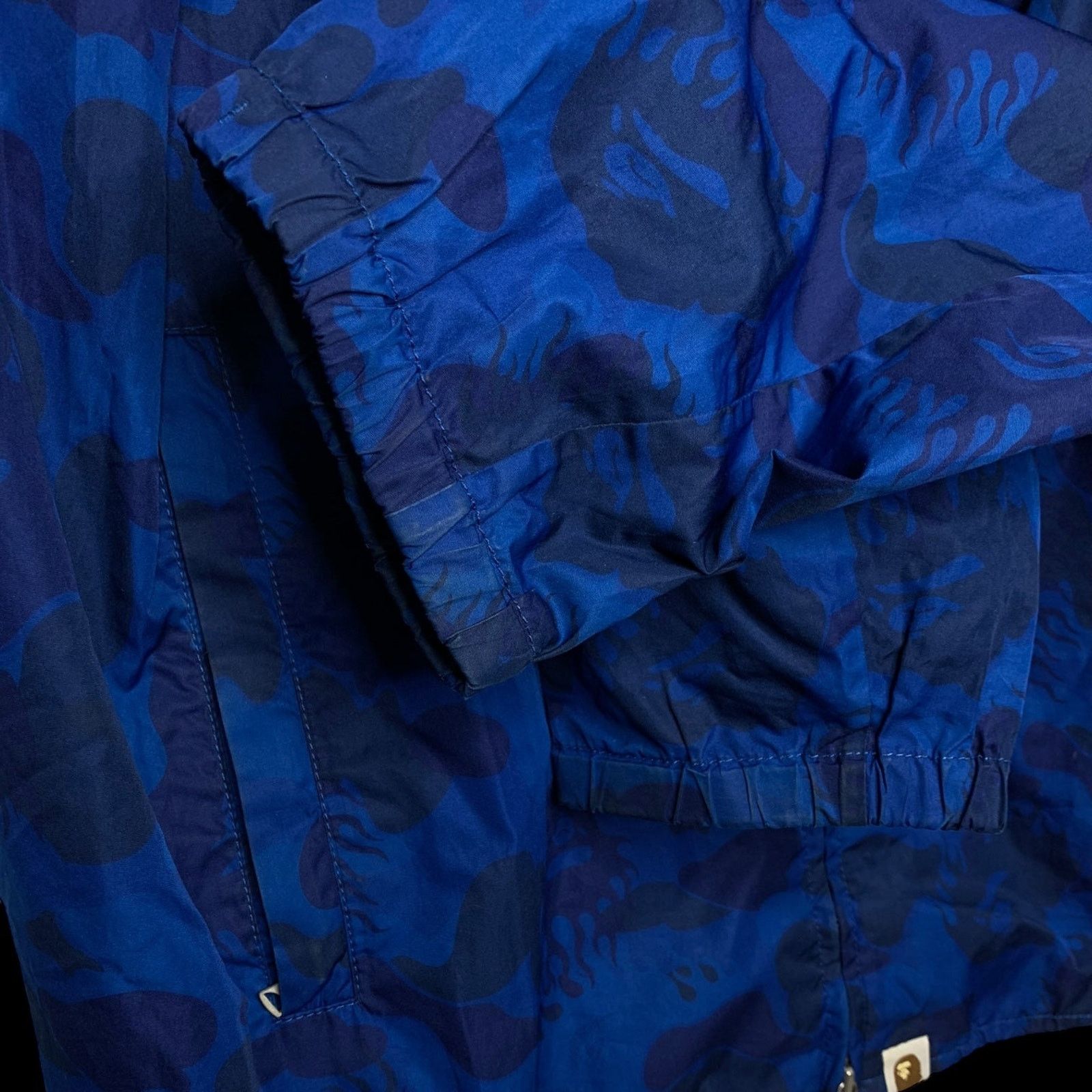 Bape OG Fire Camo Windbreaker (Blue) Size US L / EU 52-54 / 3 - 4 Thumbnail