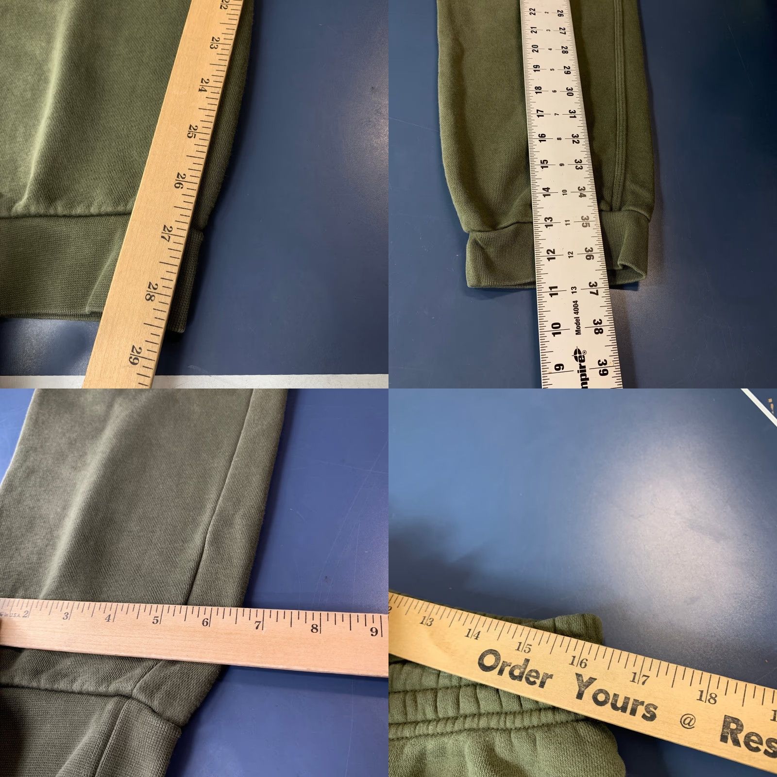 Nike VINTAGE Nike Joggers Sweatpants Mens XL Olive Green Fleece Tapered 32x28.5 Size US 36 / EU 52 - 9 Thumbnail