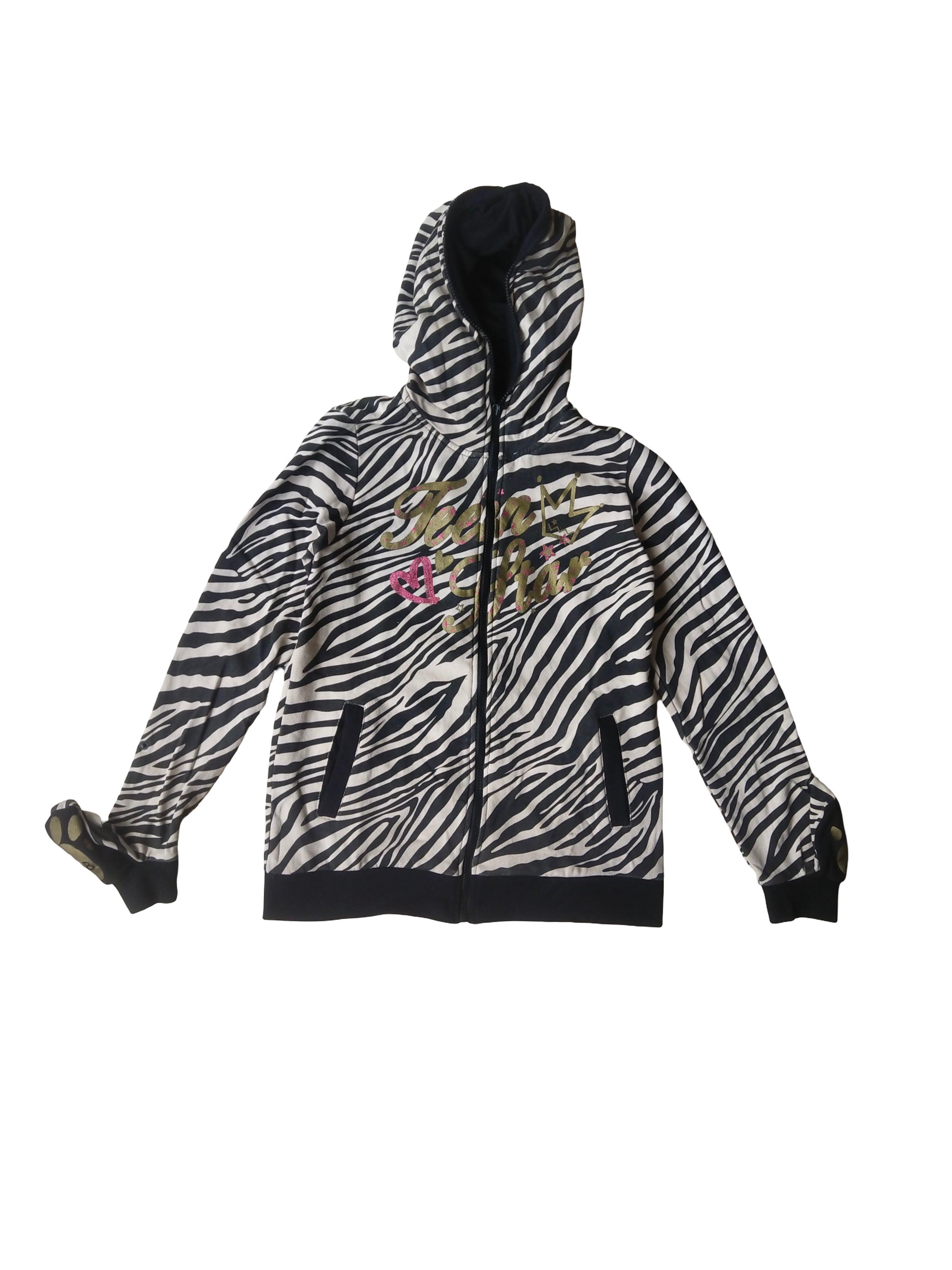 Hysteric Glamour 2000s Zebra Print Zip-Up Hoodie Paw Cuffs Ninja Mask Y2K Size XS / US 0-2 / IT 36-38 - 1 Thumbnail