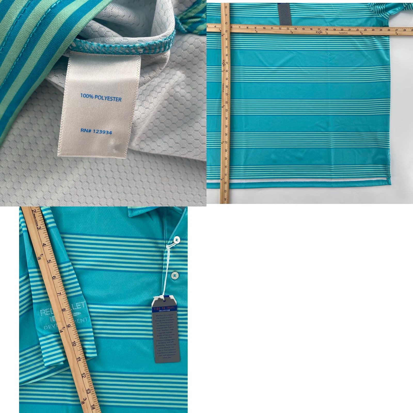 Southern Tide Southern Tide Shirt Adult 2XL Blue Polo Tide To Trail Golf Greenville Mens NEW Size US XXL / EU 58 / 5 - 8 Thumbnail