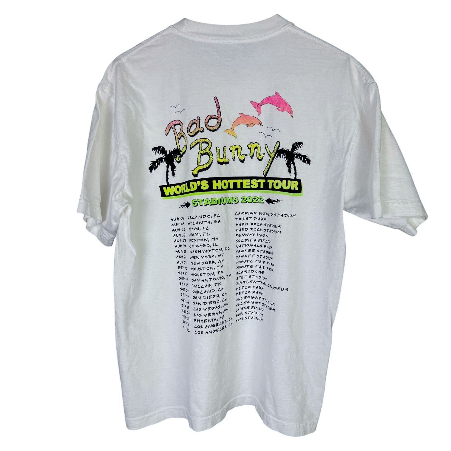 Cotton On Unisex Bad Bunny Un Verano Sin Ti T-Shirt White Size M AUTH Size US M / EU 48-50 / 2 - 2 Thumbnail