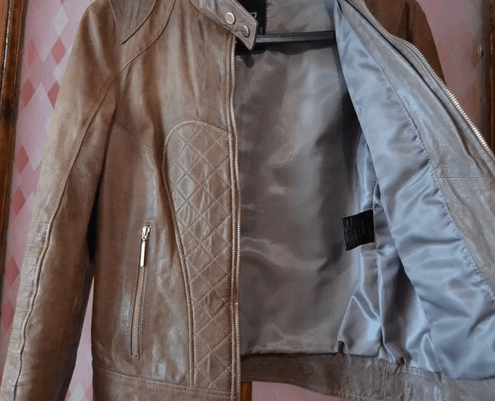 Other brown leather jacket sz s xs brand Federico Rinaldi Size S / US 4 / IT 40 - 2 Thumbnail