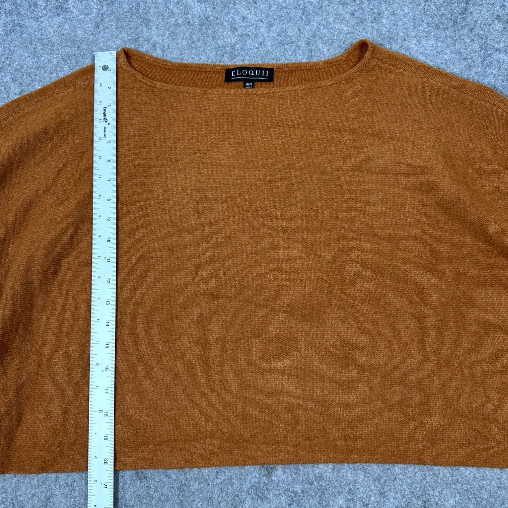 Vintage VINTAGE Eloquii Overside Draped Cropped Stretch Sweater Fit Women's Size 18/20 Brown NWT Size XXL / US 16-18 / IT 52-54 - 7 Thumbnail