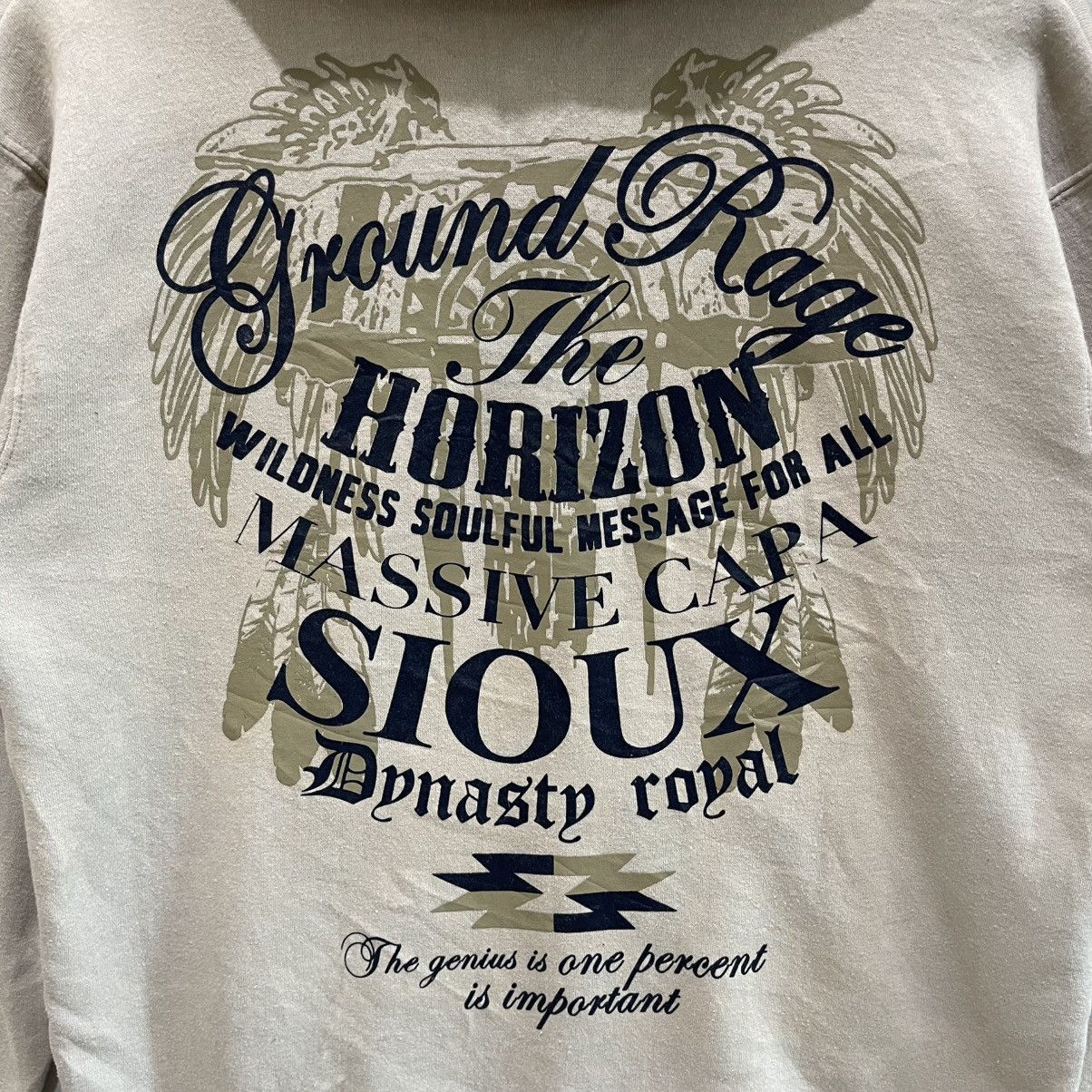 Native × Vintage Vintage Beaumere Ground Rage the Horizon Sweatshirt Hoodie Size US L / EU 52-54 / 3 - 8 Thumbnail