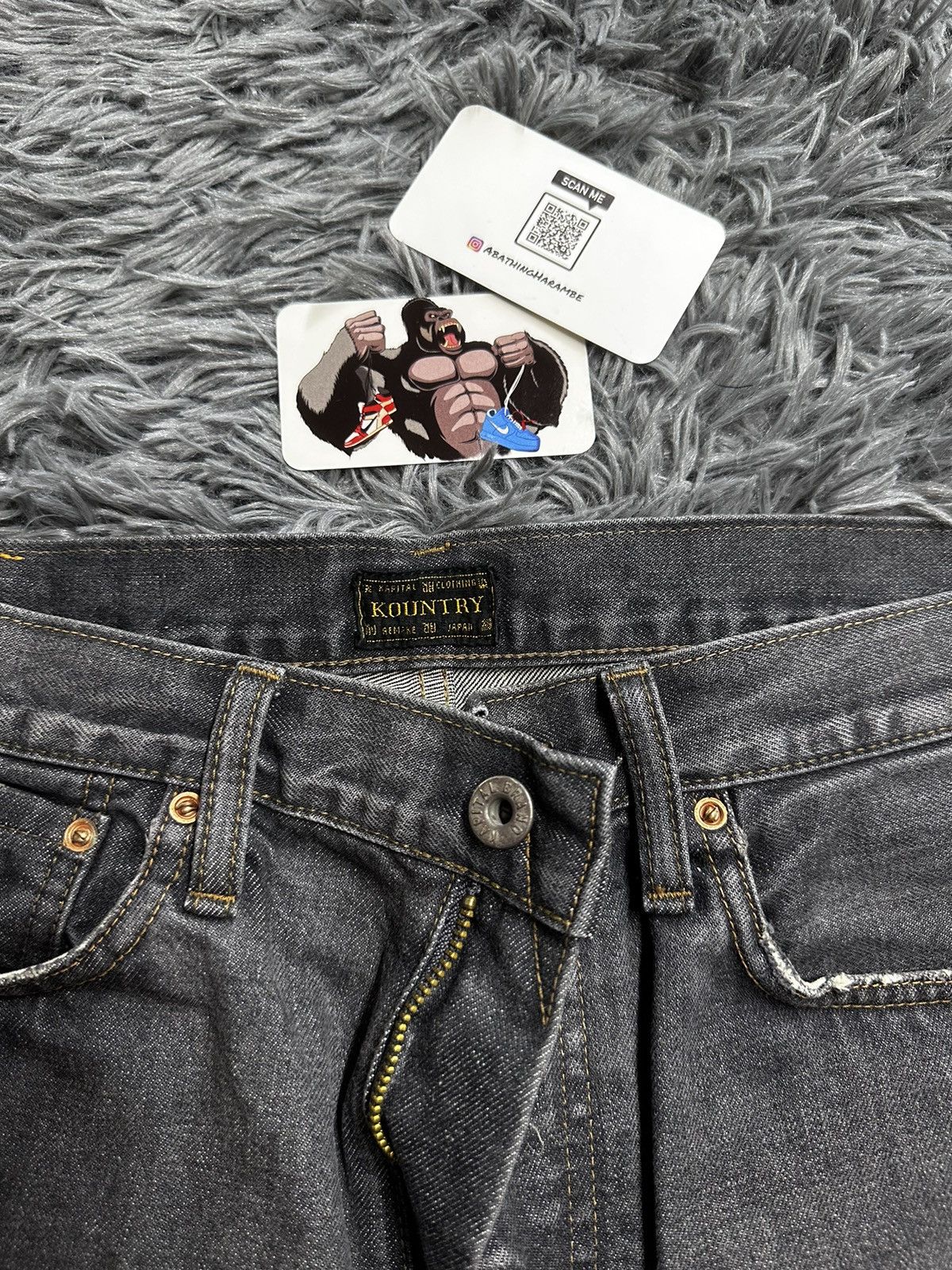 Kapital Kapital Bone Denim 5P Shorts Black Size US 32 / EU 48 - 5 Thumbnail