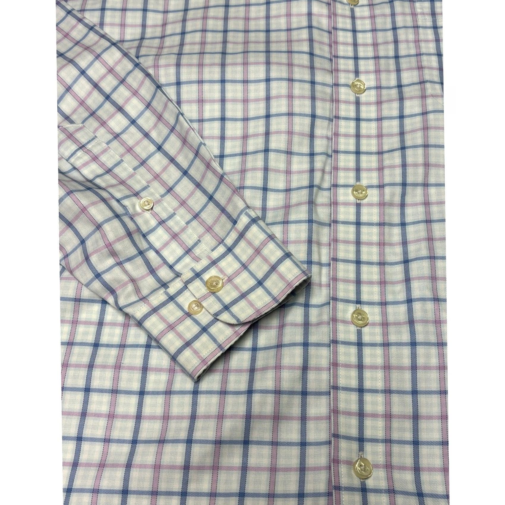 Brooks Brothers Brooks Brothers Shirt Mens XL Blue Non-Iron Supima Cotton Check Button Down Size US XL / EU 56 / 4 - 5 Thumbnail
