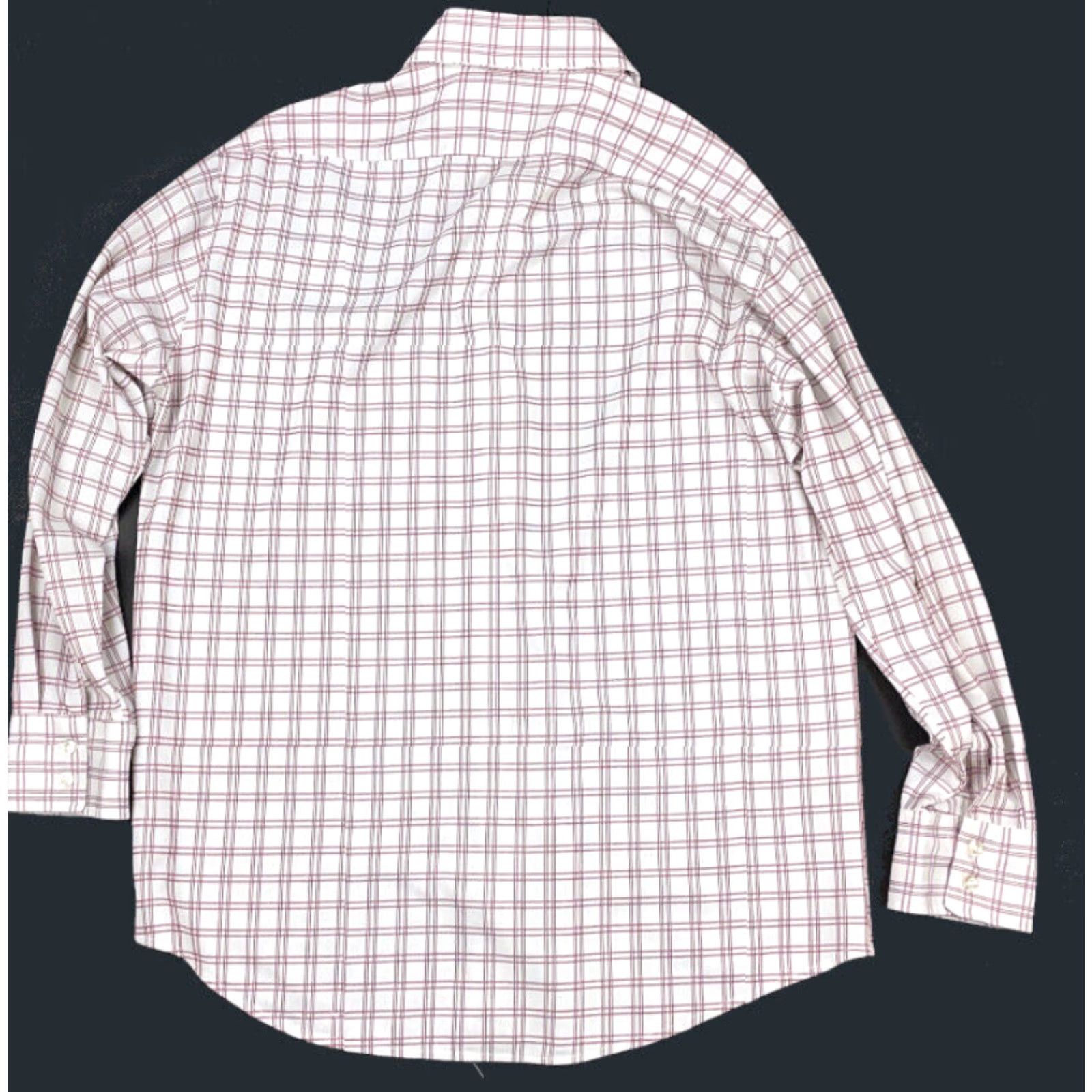 Vintage VTG TownCraft Shirt Men 16.5 White Plaid Check Lightweight Button-Up 70s Mens Size US L / EU 52-54 / 3 - 2 Thumbnail