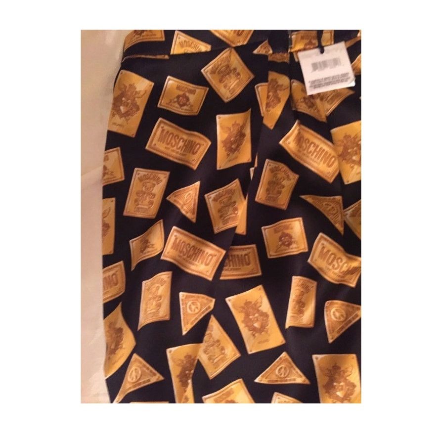 Moschino MOSCHINO COUTURE x Jeremy Scott Plaque Satin Skirt Draped Size 26" / US 2 / IT 38 - 9 Thumbnail