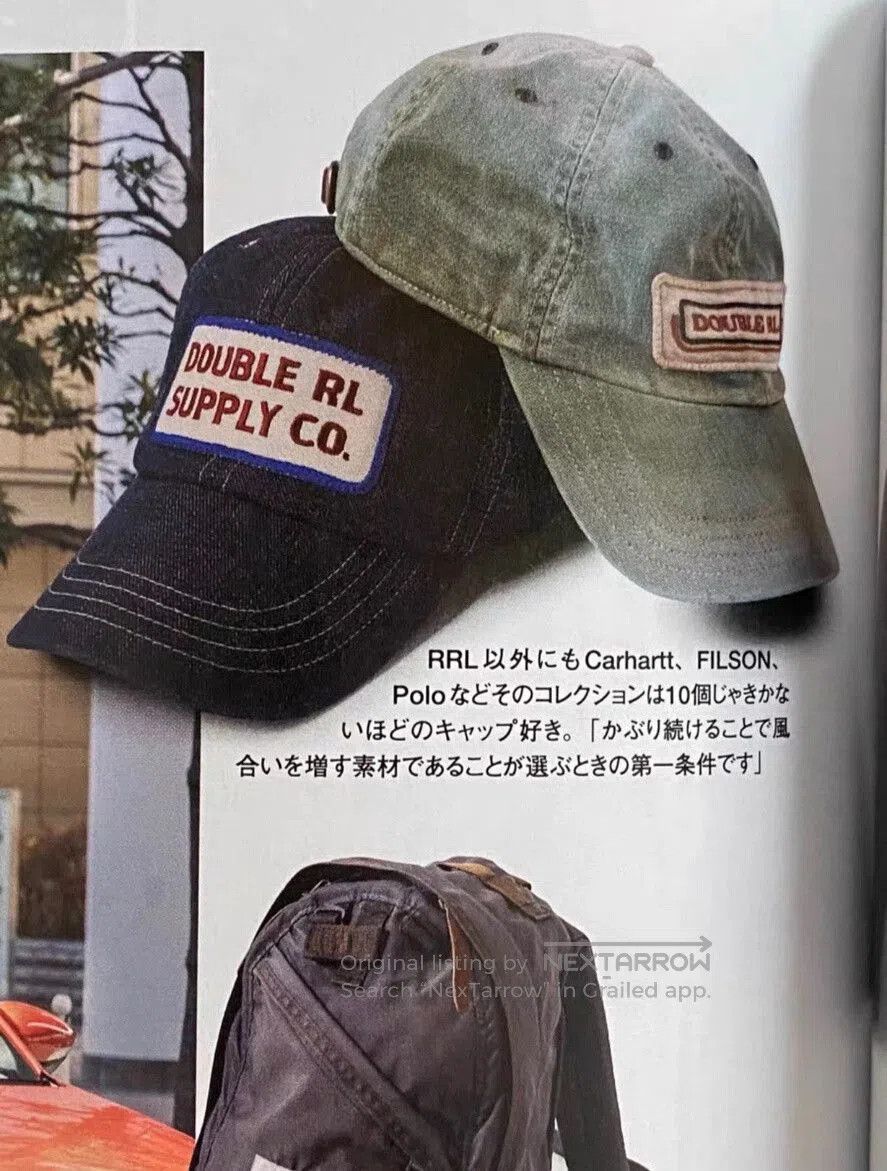 RRL Ralph Lauren vintage double rl denim trucker cap. Size ONE SIZE - 5 Thumbnail