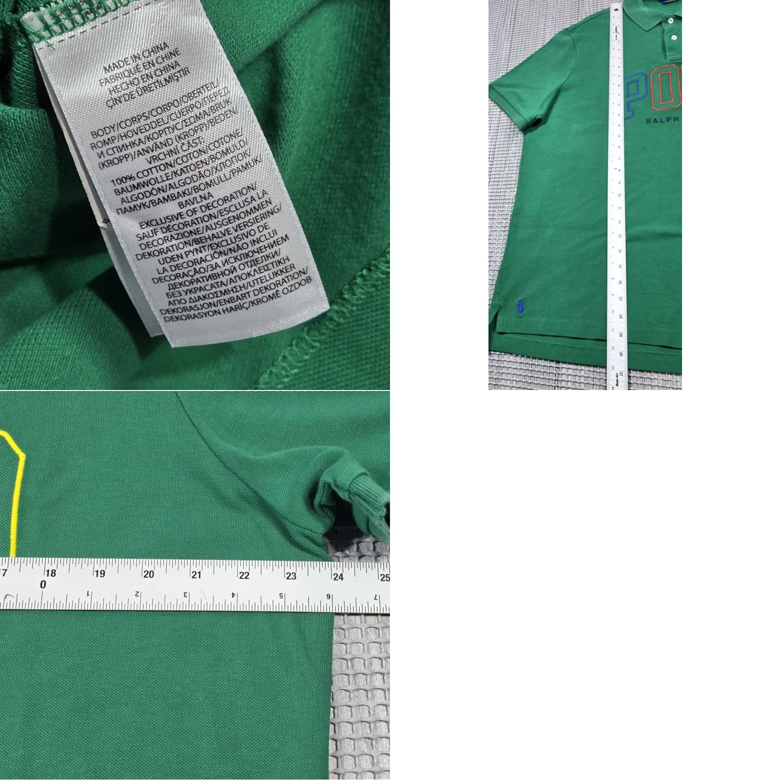 Polo Ralph Lauren Polo Ralph Lauren Rugby Mens XL Green Polo Shirt Multicolor Big Spellout Logo Shirt XL Mens Green Polo Ralph Lauren Rugby Logo Big Pony Shirt Size US XL / EU 56 / 4 - 8 Thumbnail