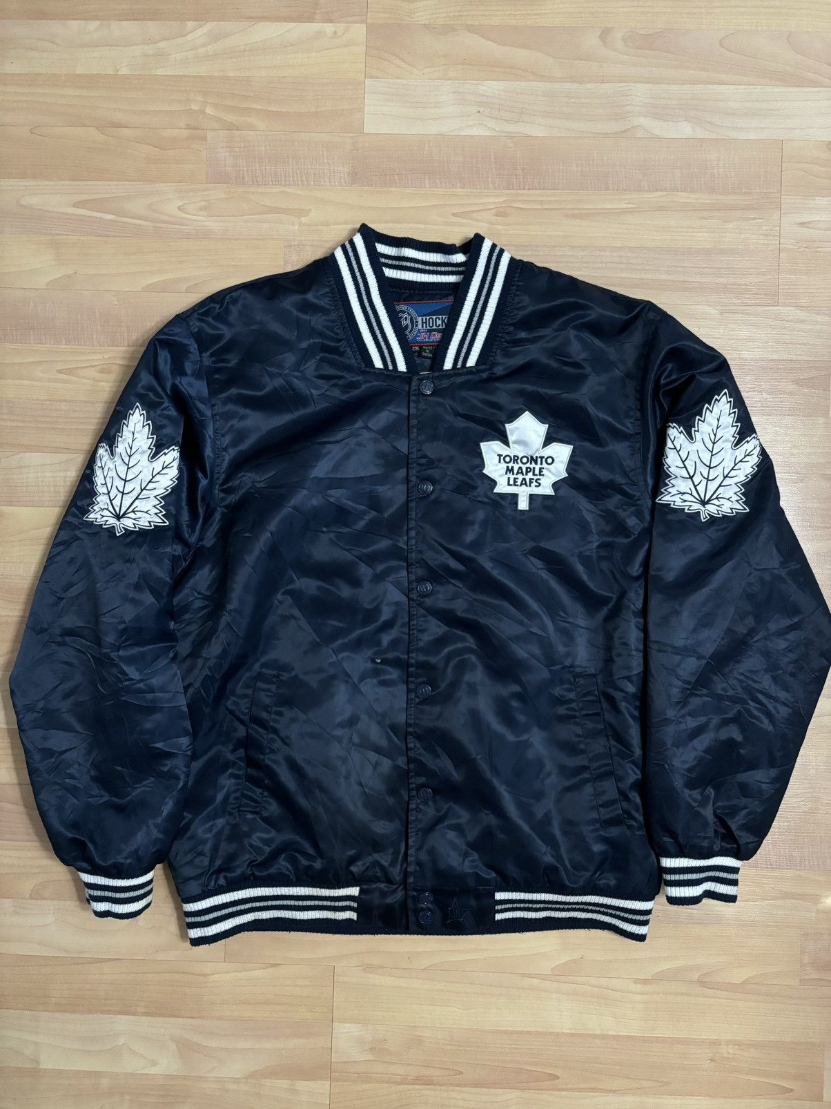 Jeff Hamilton × NHL × Vintage Vintage Jeff Hamilton Toronto Maple Leafs Bomber Jacket Size US XXL / EU 58 / 5 - 1 Thumbnail