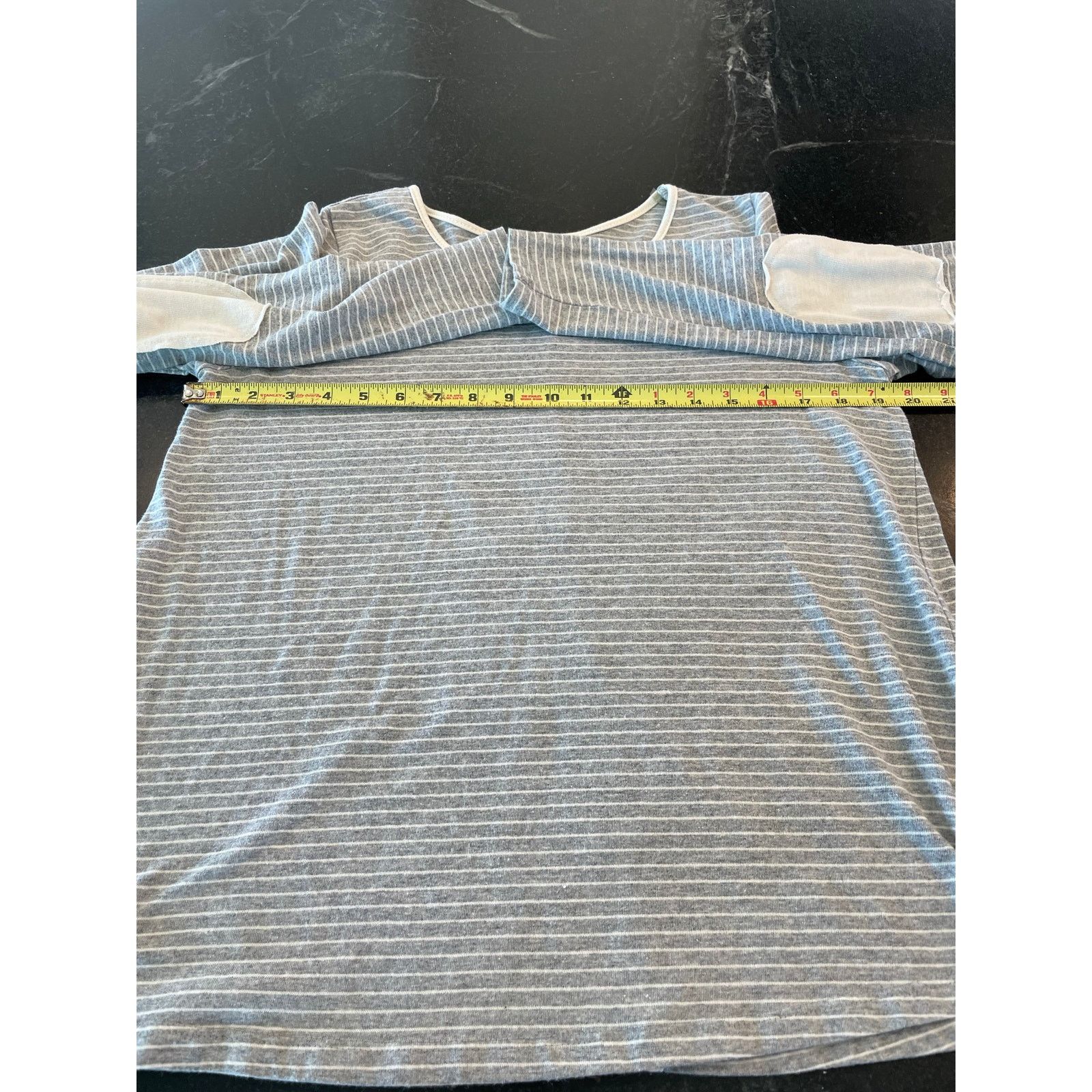 Other UMGEE Grey and white stripe L/S pullover tee M bump friendly Size M / US 6-8 / IT 42-44 - 4 Thumbnail
