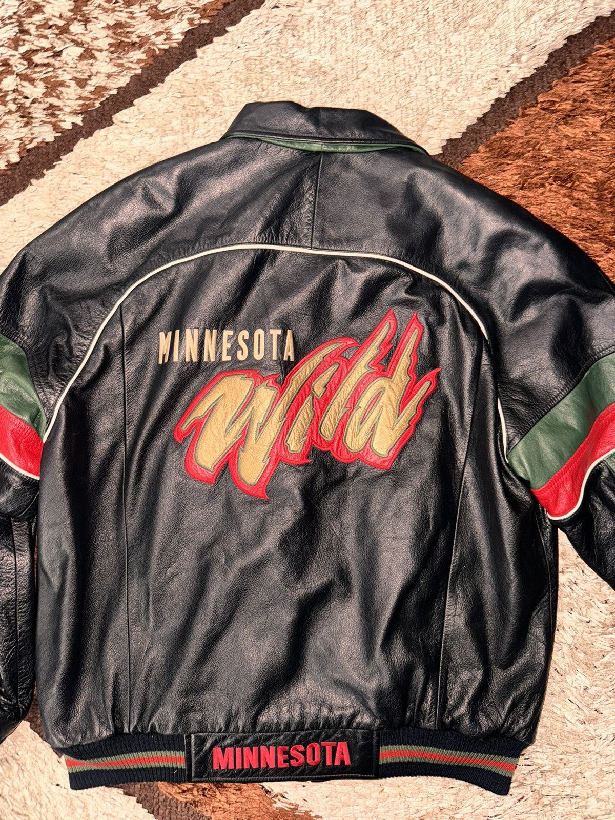 NHL MINNESOTA WILD NHL HOCKEY LEATHER JERSEY Size US M / EU 48-50 / 2 - 6 Thumbnail