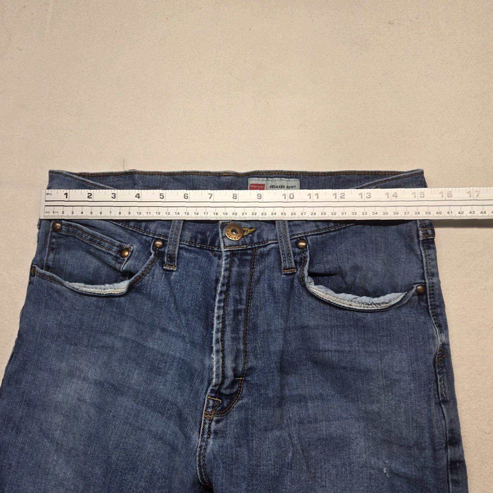Wrangler VINTAGE Wrangler Jeans Men Blue Relaxed Boot Cut 30x30 Denim Cowboy Western Size US 30 / EU 46 - 5 Thumbnail