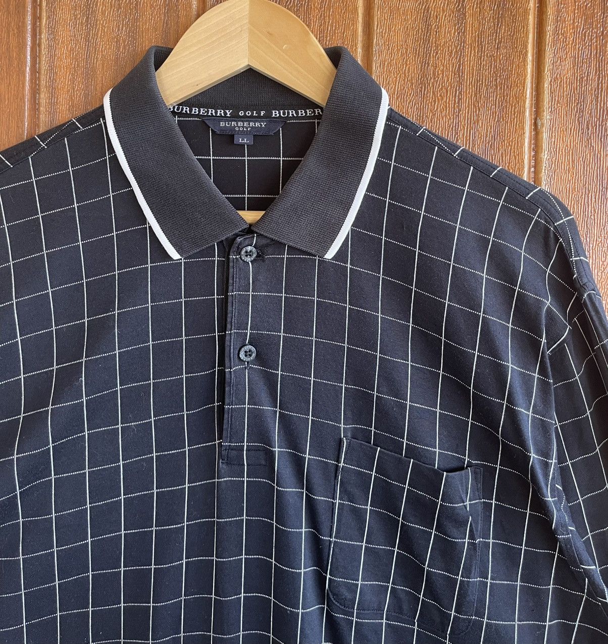 Burberry Vintage 🔥BURBERRY GOLF🔥Polo Long Sleeve Tshirt Size US L / EU 52-54 / 3 - 3 Thumbnail