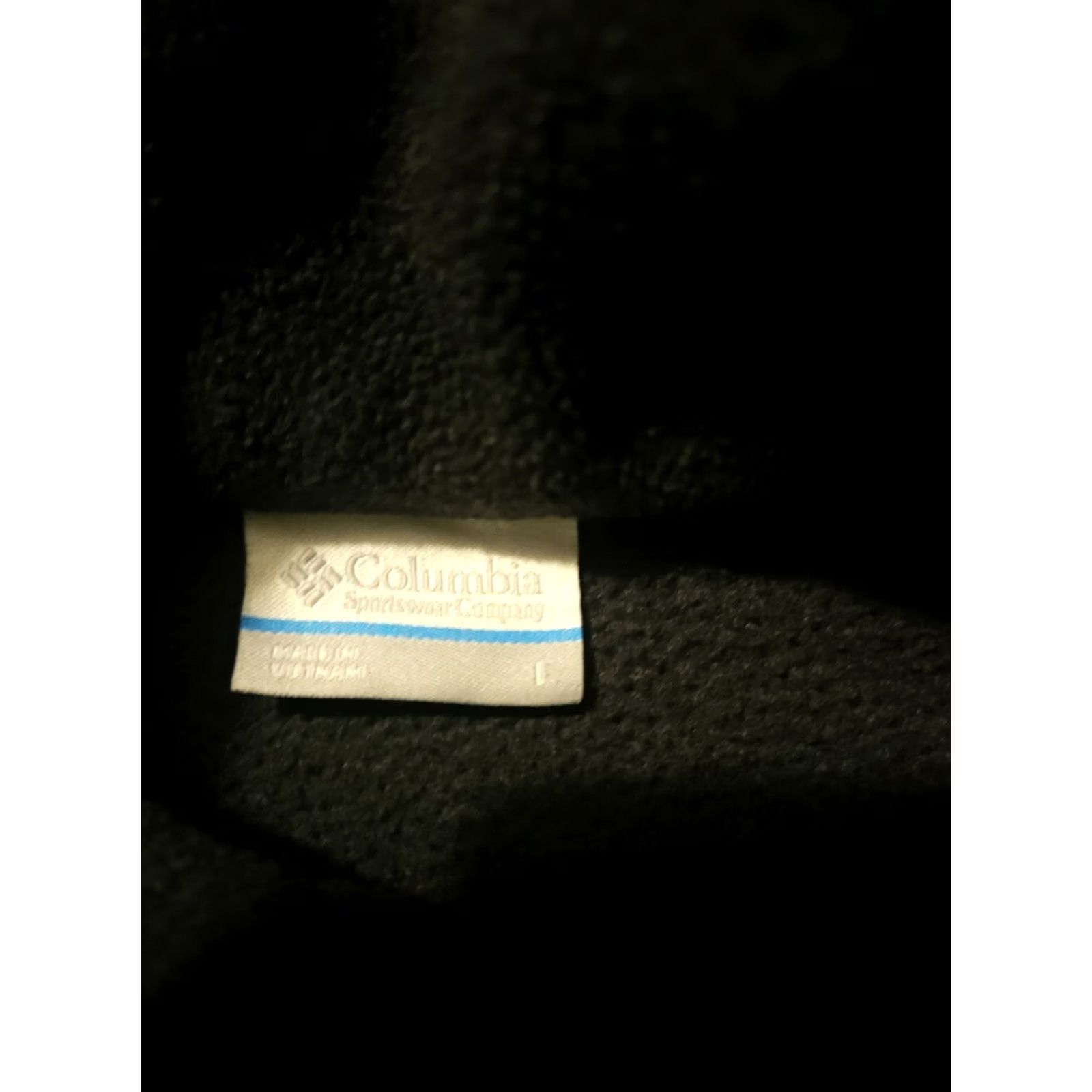 Vintage Columbia Vest Men's Large Black Full Zip Stand-Up Collar Pockets Fleece Outer Shell Polyester Regular Fit Size US L / EU 52-54 / 3 - 2 Thumbnail