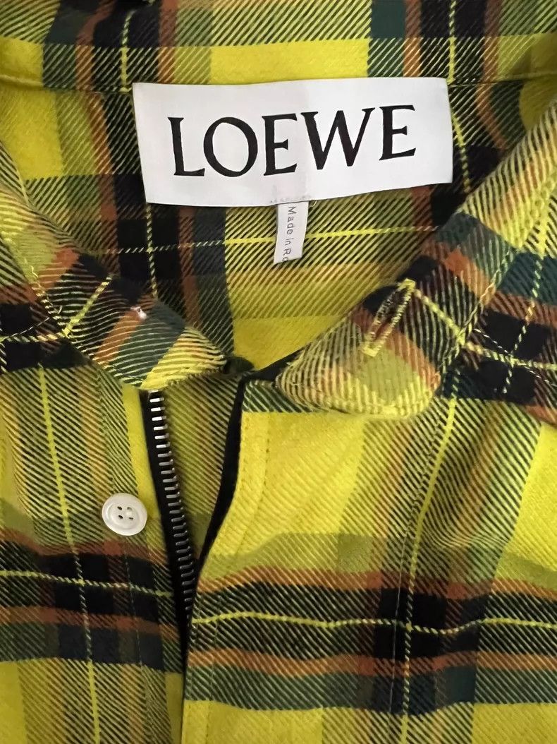 Loewe LOEWE Yellow checkered zipper jacket Size US S / EU 44-46 / 1 - 2 Thumbnail