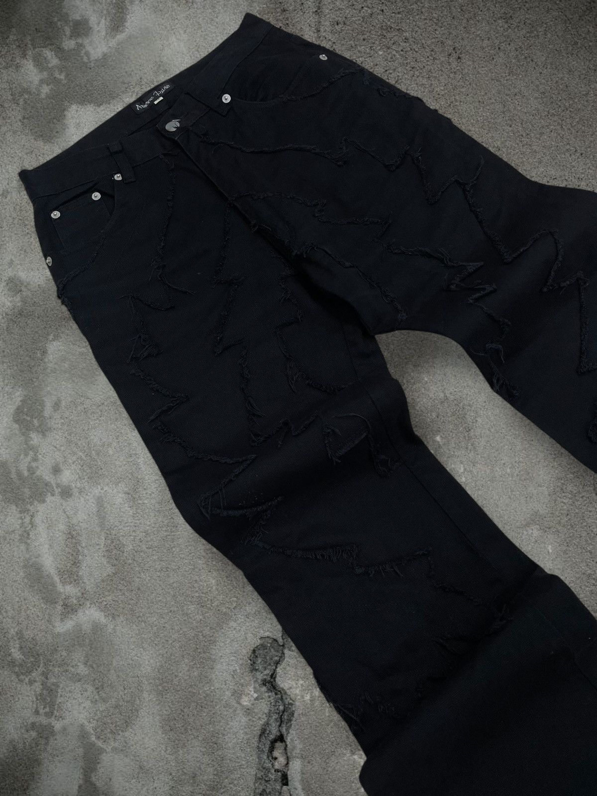 Japanese Brand Vintage 1990s Japan Designer Amore Pure Distressed Denim Size US 27 - 7 Thumbnail