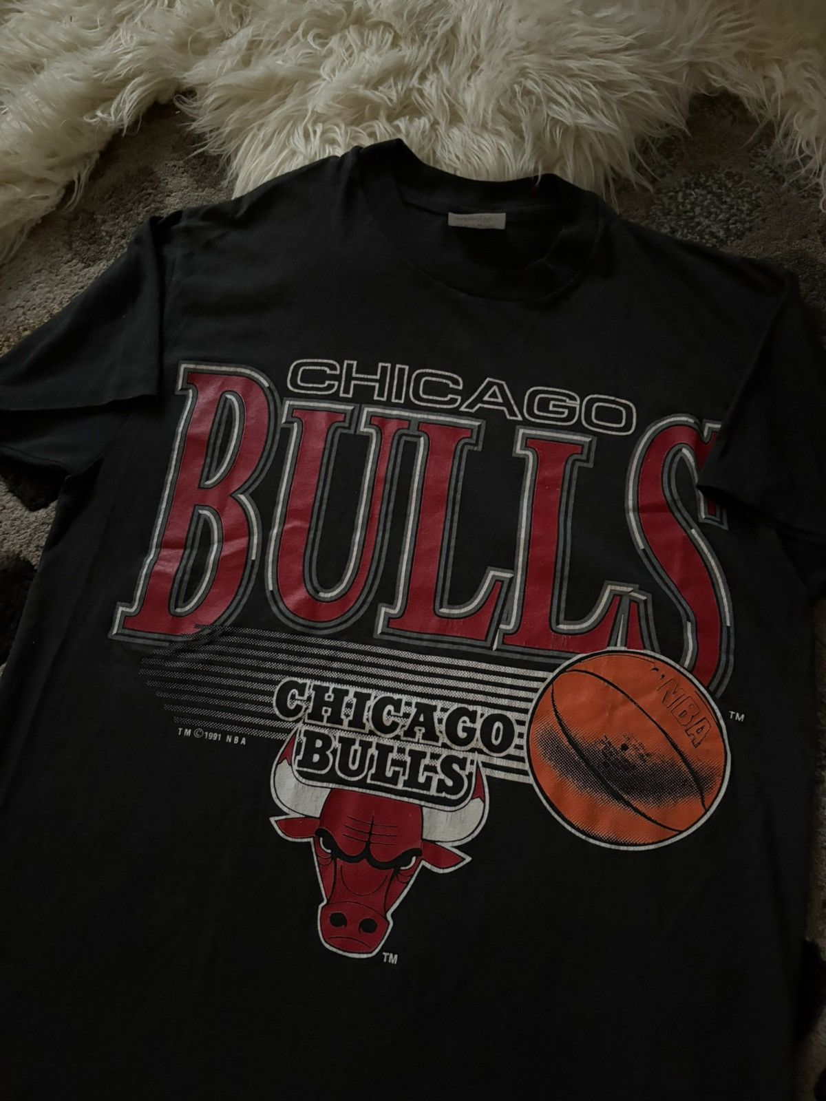 NBA Vintage 1991 Single Stitch Chicago Bulls T-Shirt Size US S / EU 44-46 / 1 - 2 Thumbnail