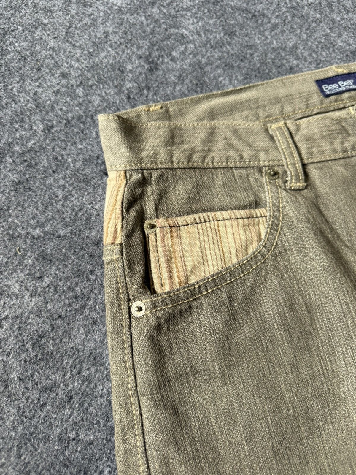 Japanese Brand × Vintage Bee Bell Japan hybrid Smokey Gray Jeans Size US 32 / EU 48 - 18 Thumbnail