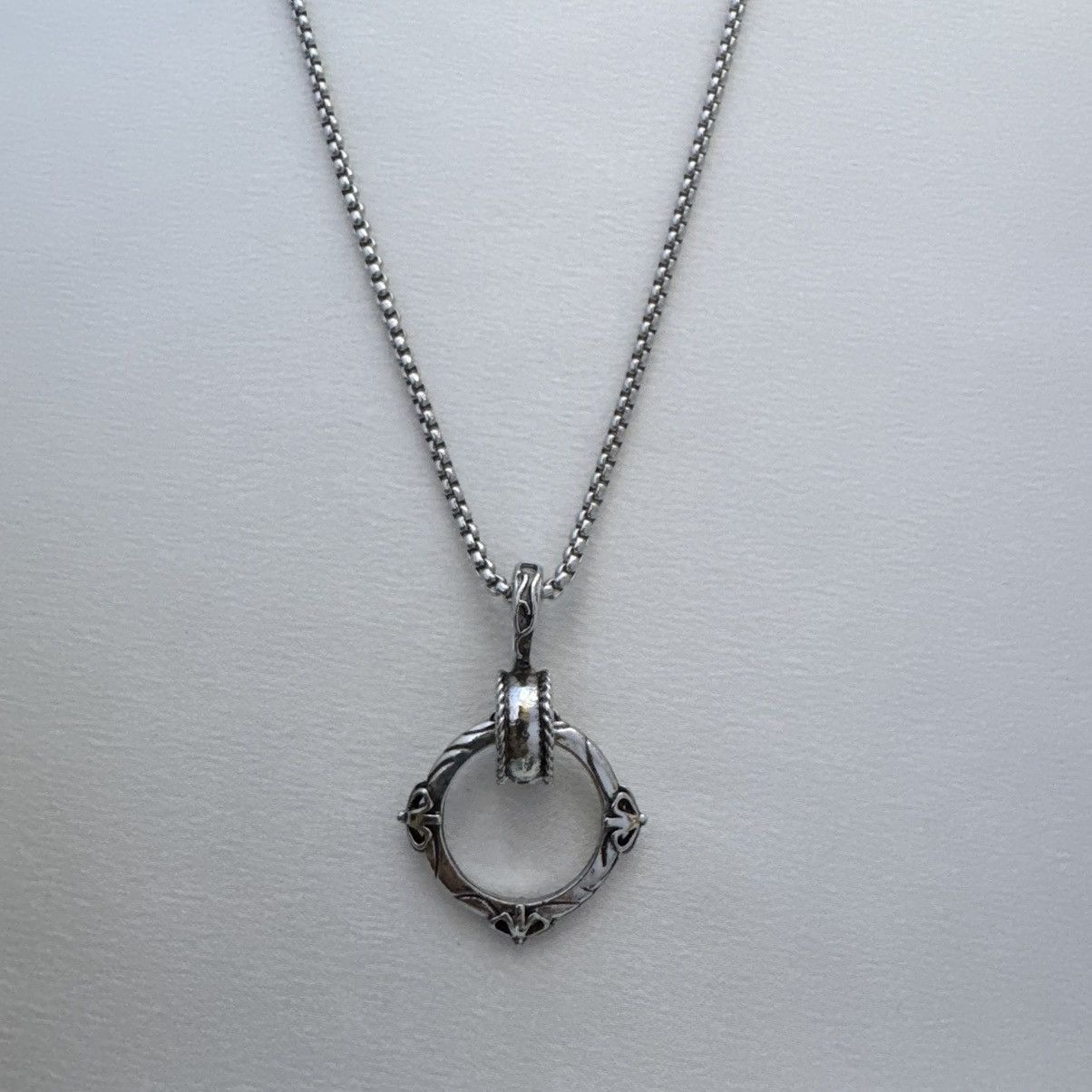Other Circle Pendant Necklace for Men Women,Hip Hop Unisex Style Size ONE SIZE - 1 Thumbnail