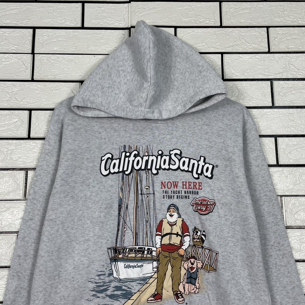 Japanese Brand California Santa Big Print Hoodie Size US M / EU 48-50 / 2 - 2 Thumbnail