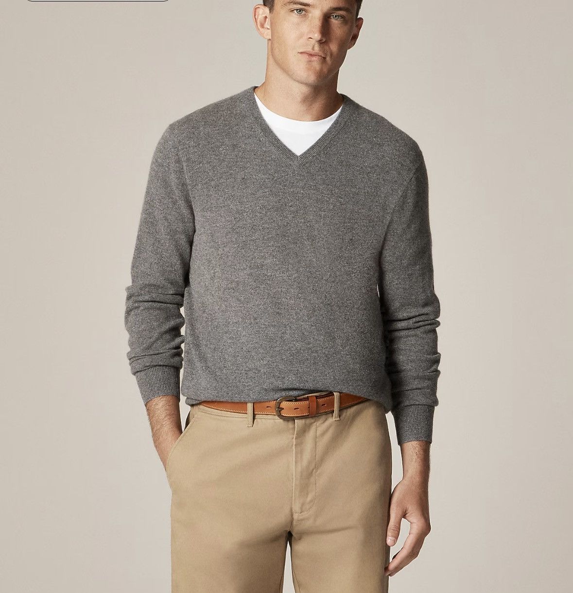 J.Crew Cashmere V-neck sweater Size US XL / EU 56 / 4 - 2 Thumbnail
